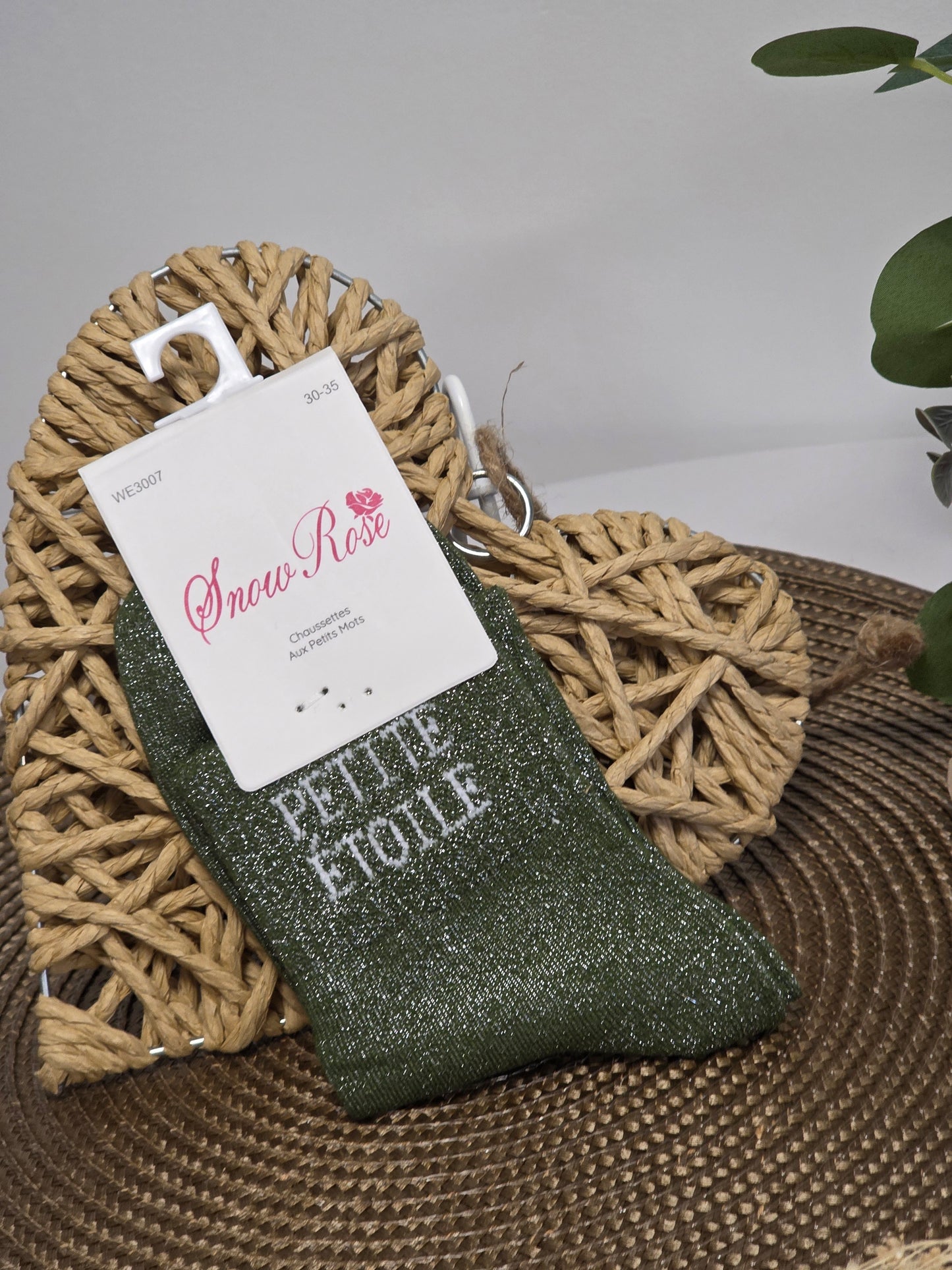 PETITE ETOILE - Chaussette à Paillette Enfant  Vert