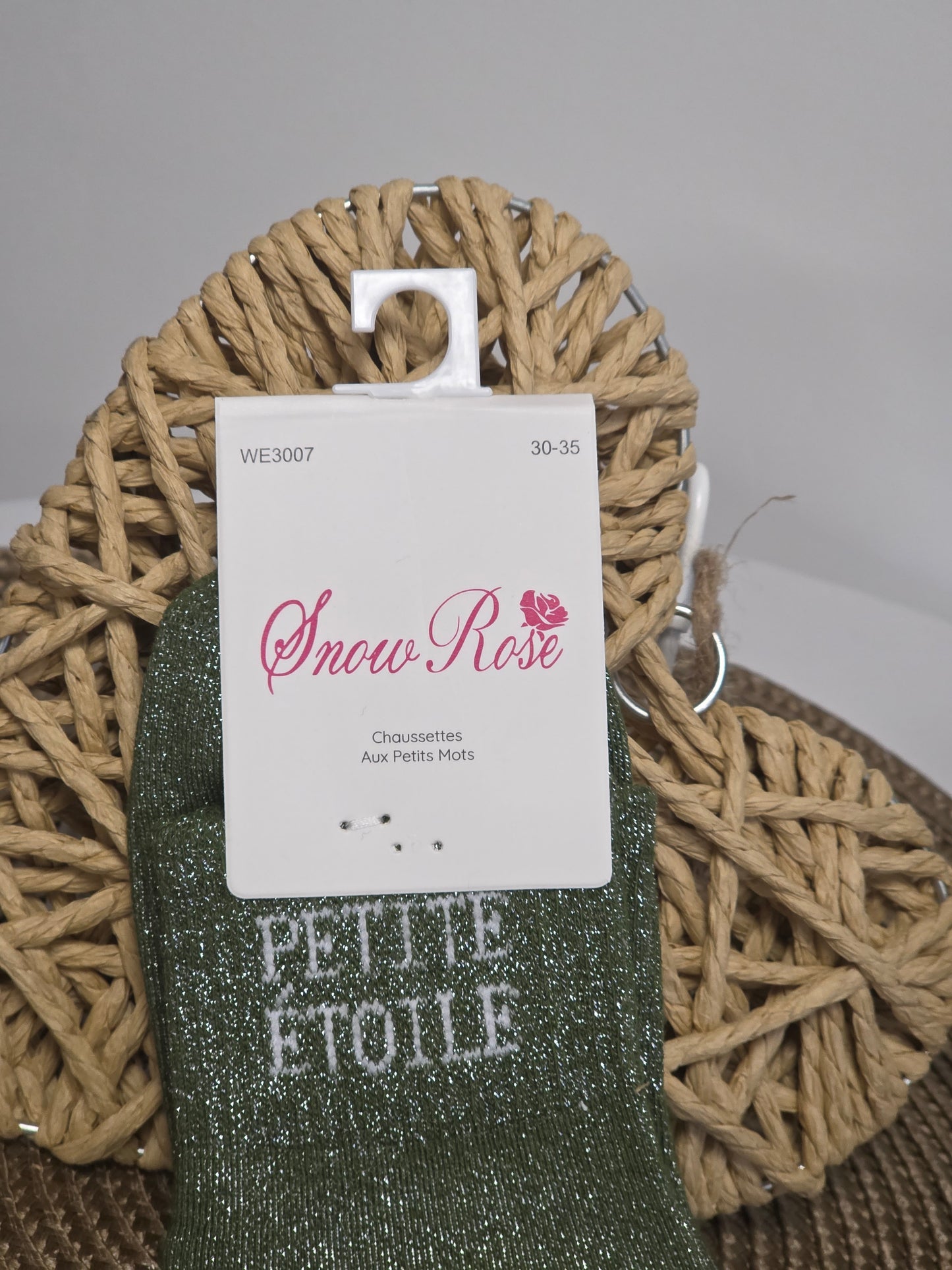 PETITE ETOILE - Chaussette à Paillette Enfant  Vert