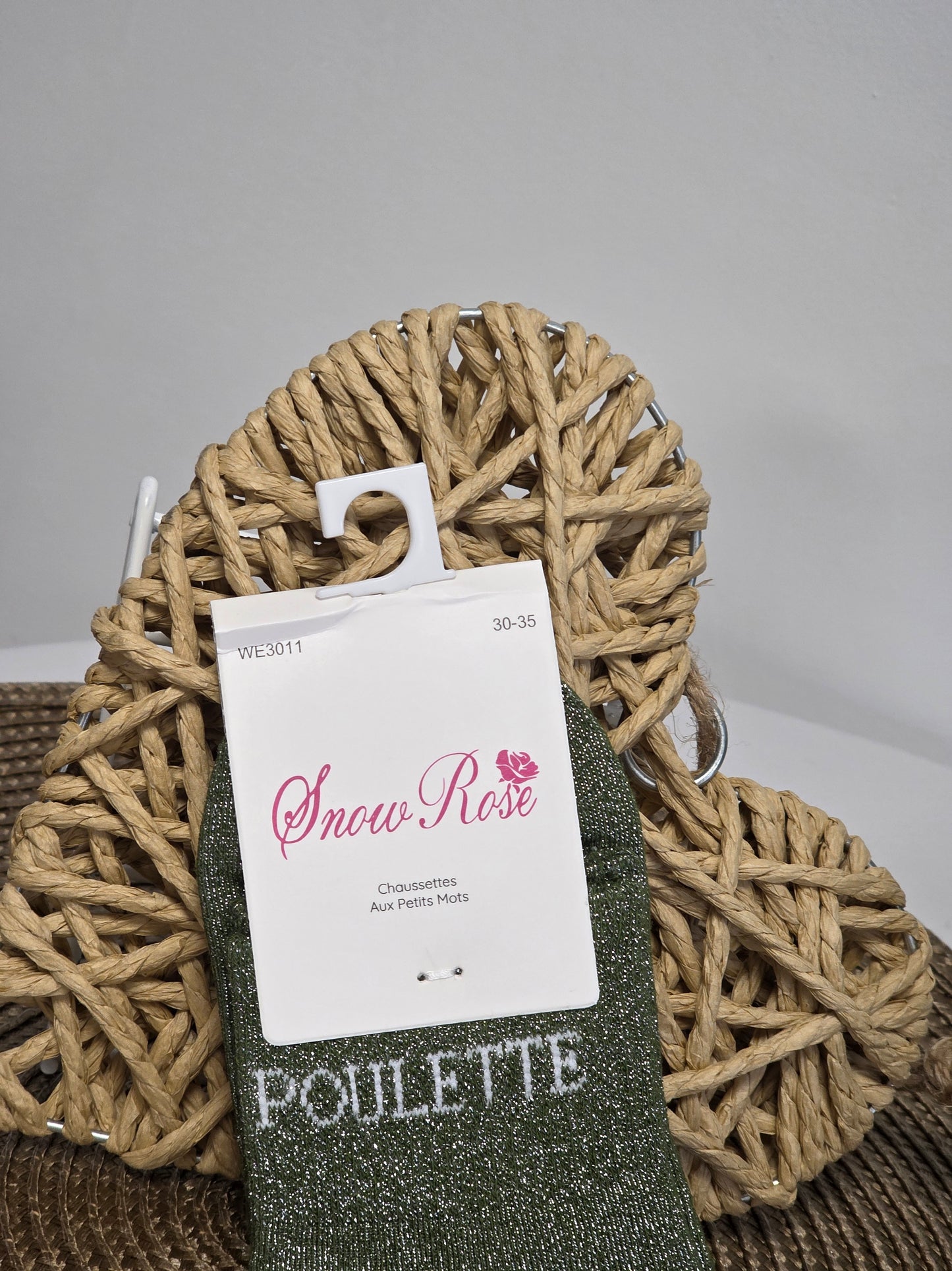 POULETTE - Chaussette à Paillette Enfant Vert