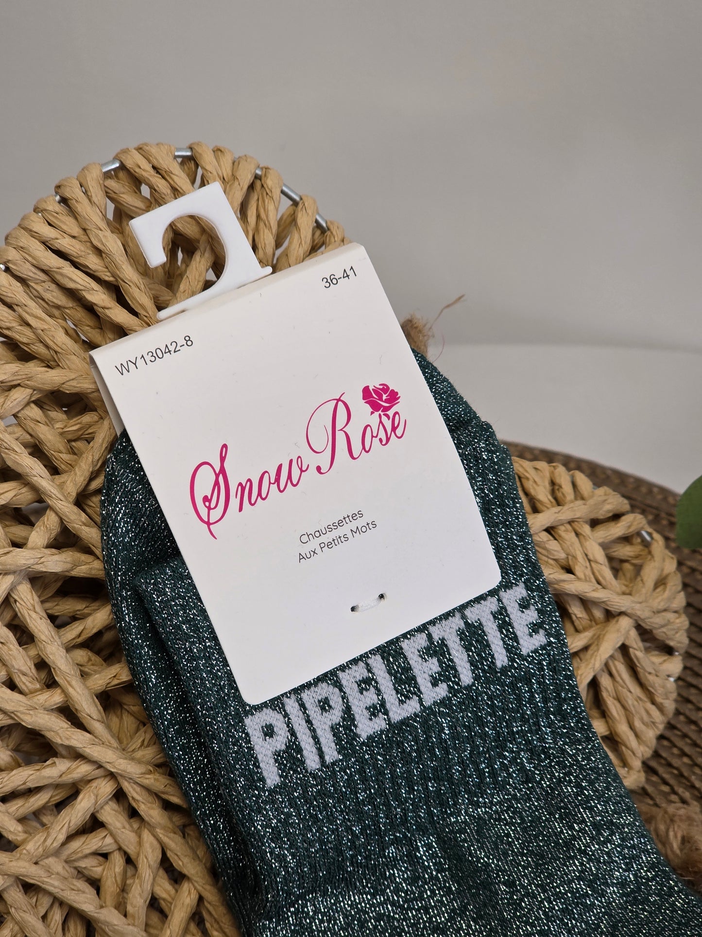 PIPELETTE - Chaussette à Paillette  Vert