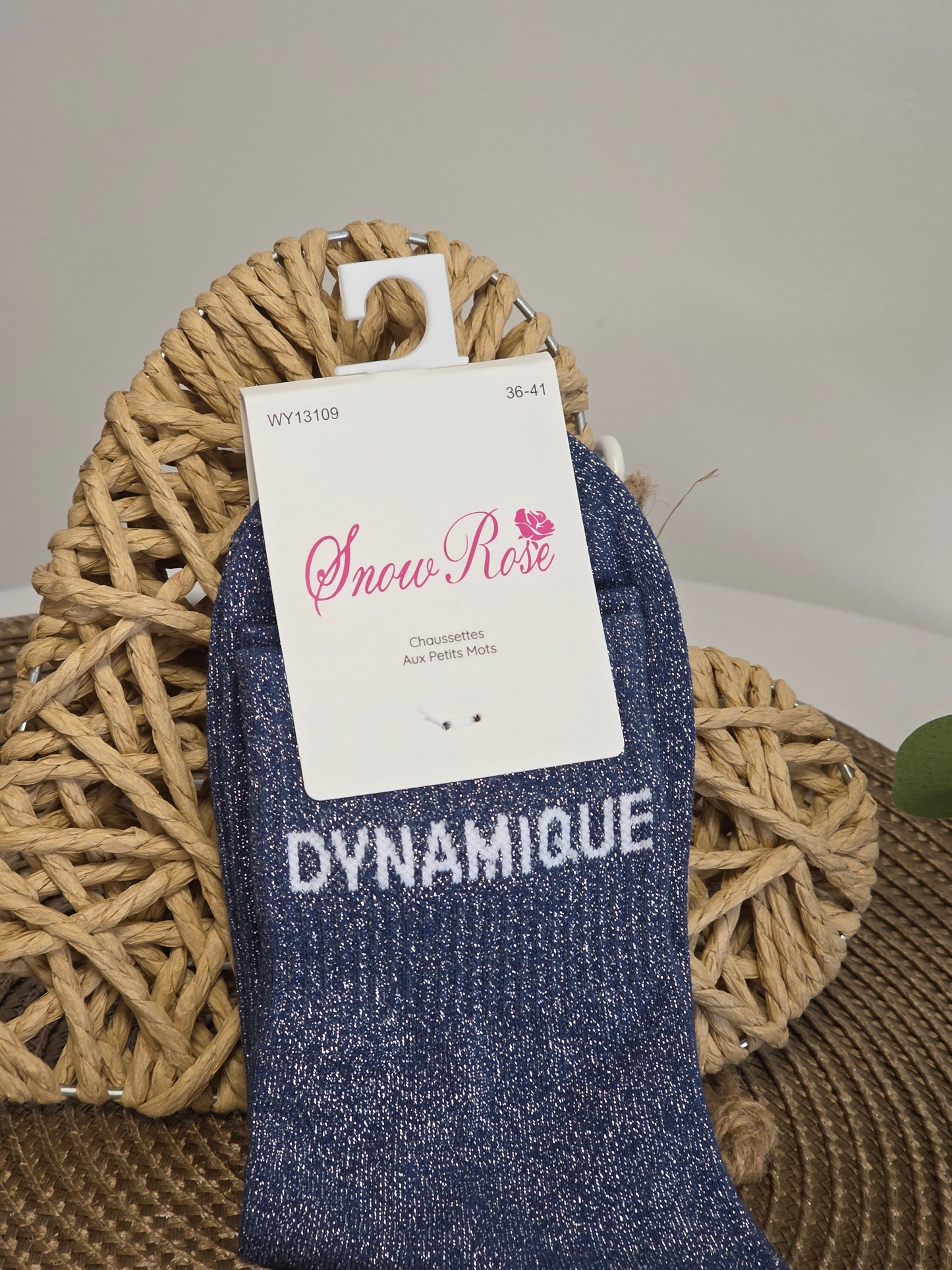 DYNAMIQUE - Chaussette à Paillette  Bleu