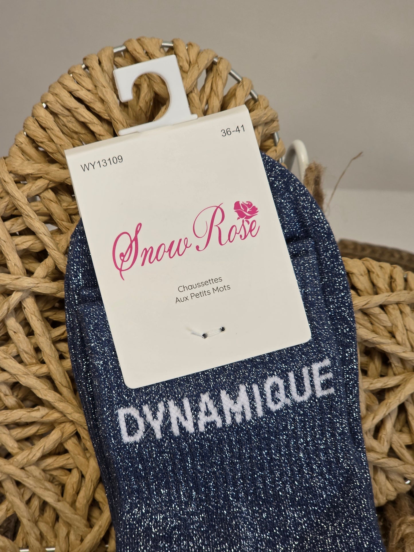 DYNAMIQUE - Chaussette à Paillette  Bleu