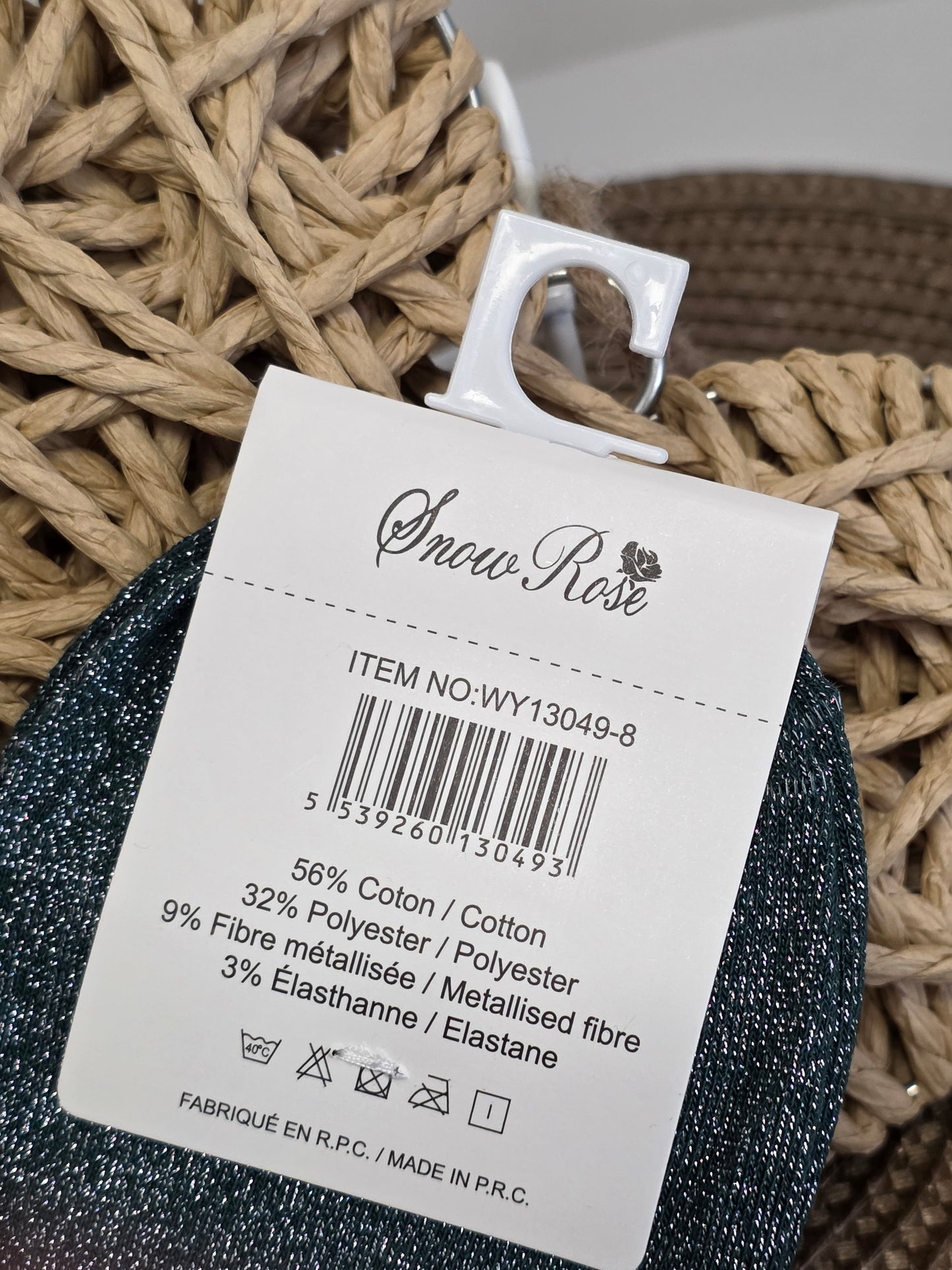 CAPRICIEUSE - Chaussette à Paillette  Vert