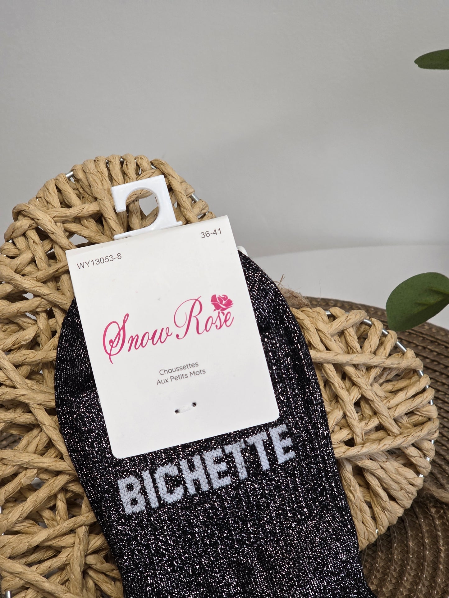BICHETTE - Chaussette à Paillette  Noir