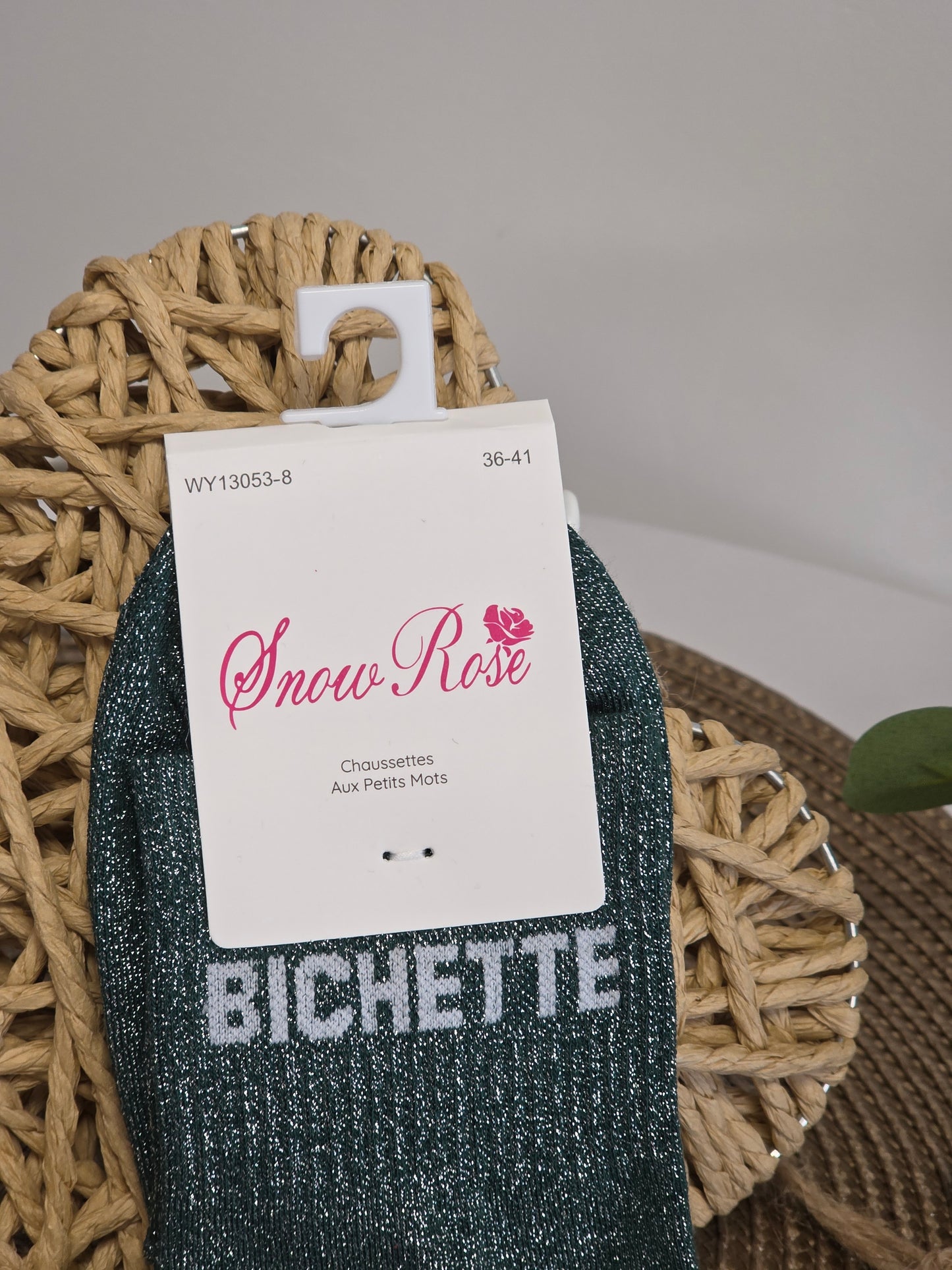 BICHETTE - Chaussette à Paillette  Vert