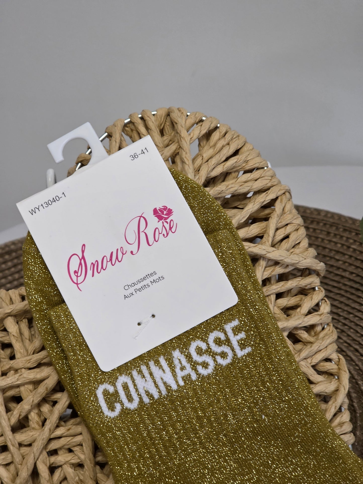 CONNASSE - Chaussette à Paillette  Vert