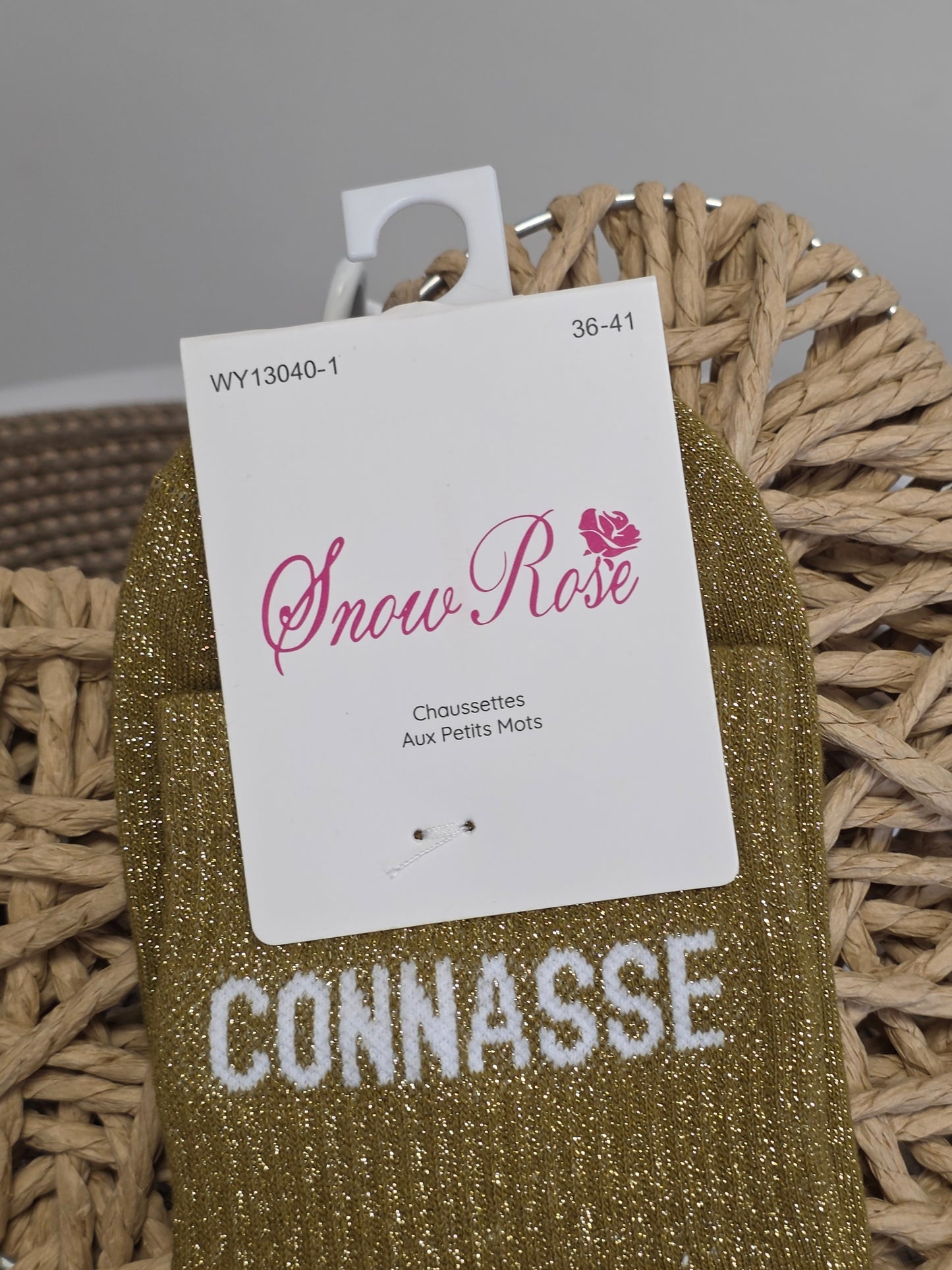 CONNASSE - Chaussette à Paillette  Vert
