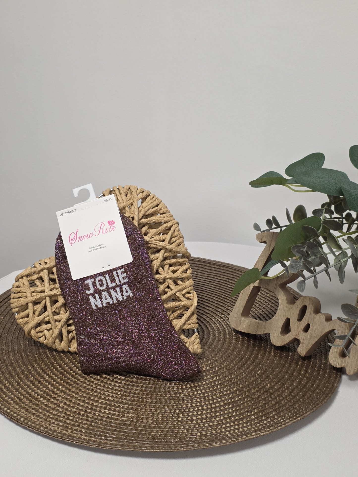 JOLIE NANA - Chaussette à Paillette  Marron