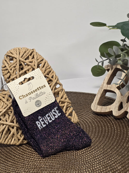 REVEUSE - Chaussette à Paillette