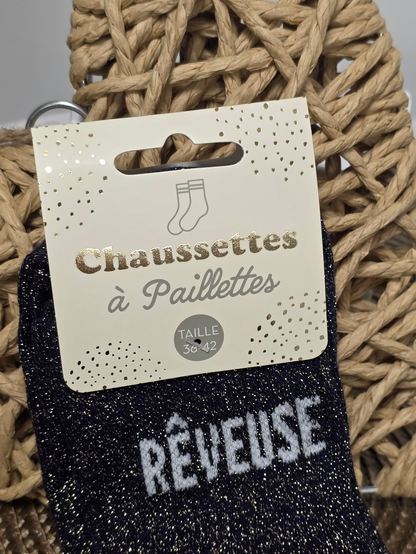 REVEUSE - Chaussette à Paillette