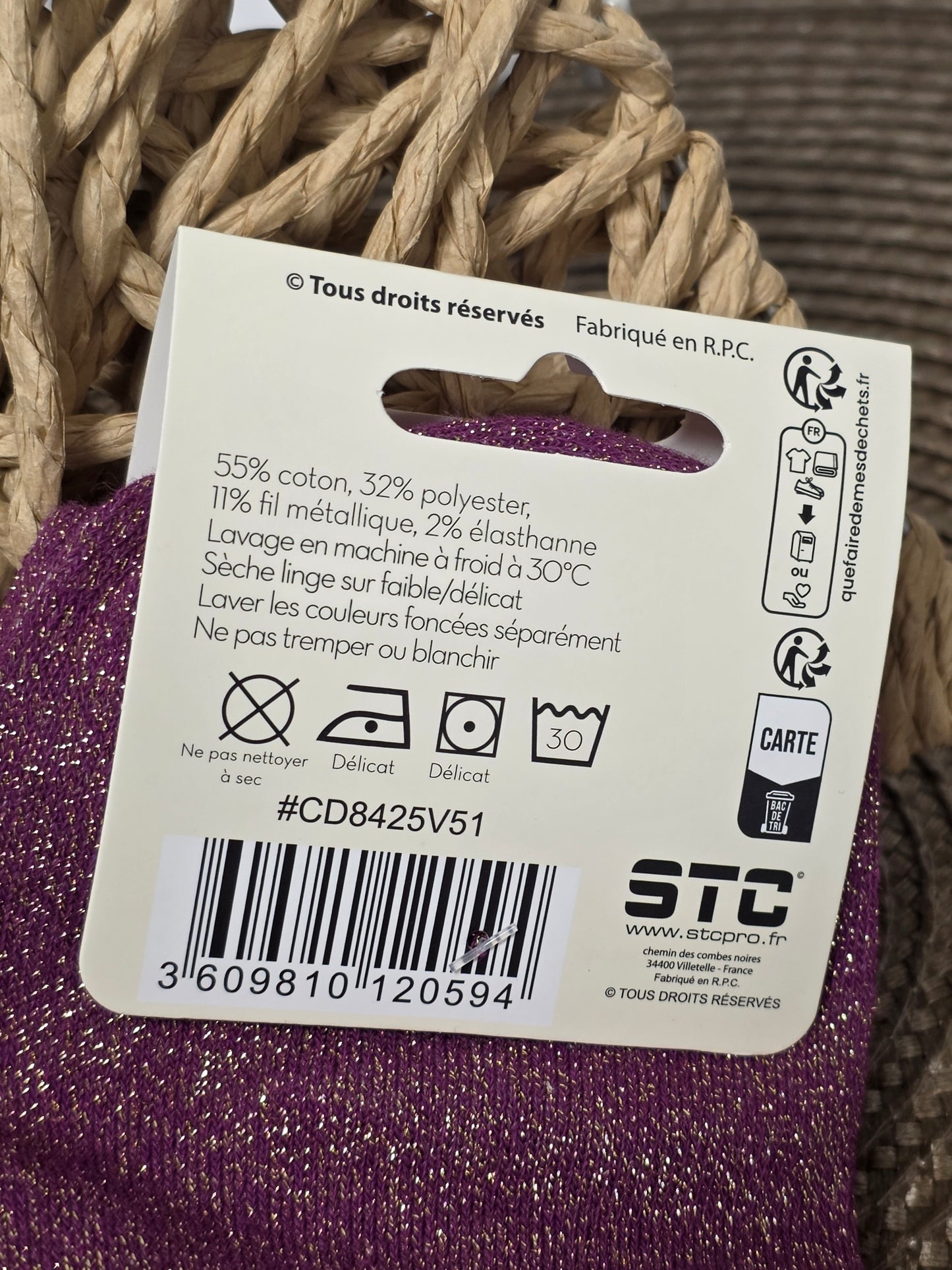 AIGRIE - Chaussette à Paillette