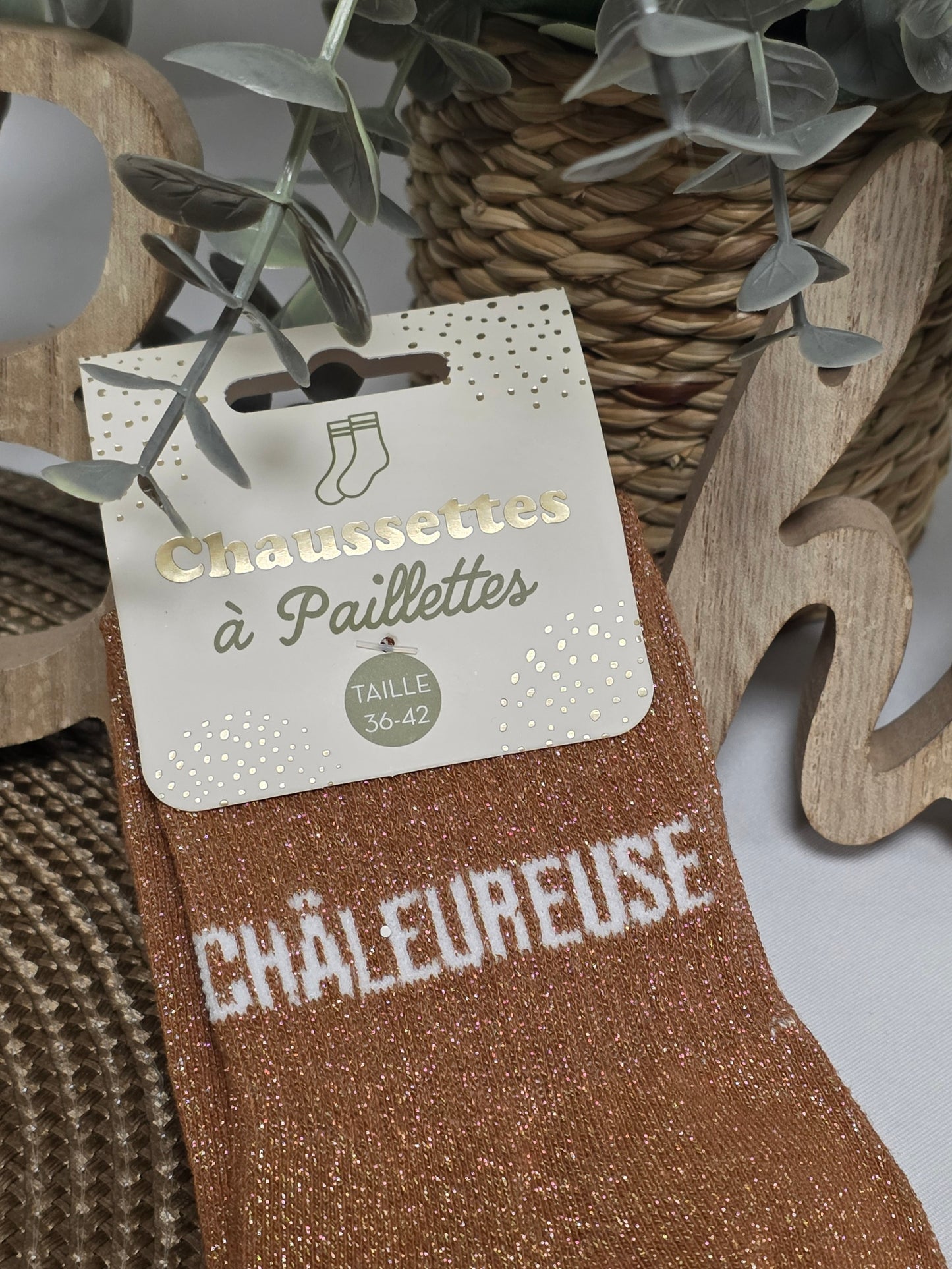 CHALEUREUSE - Chaussette à Paillette
