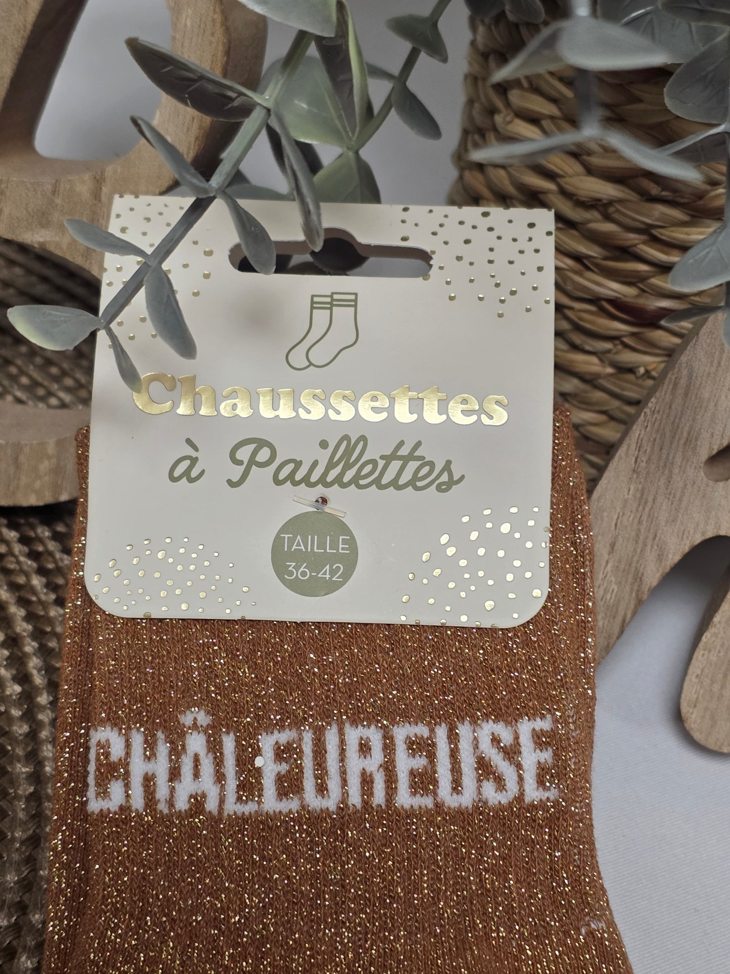 CHALEUREUSE - Chaussette à Paillette