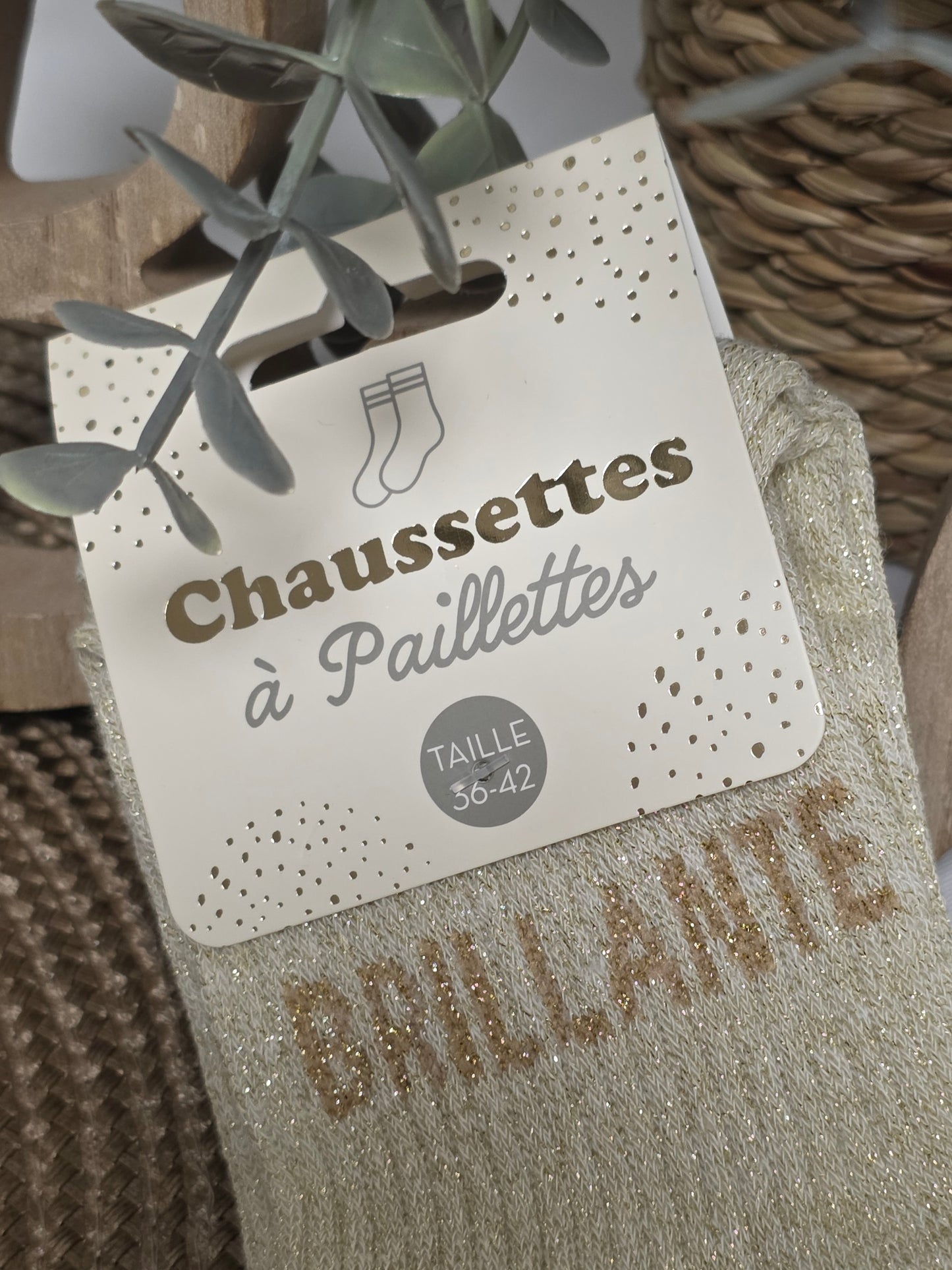 BRILLANTE - Chaussette à Paillette