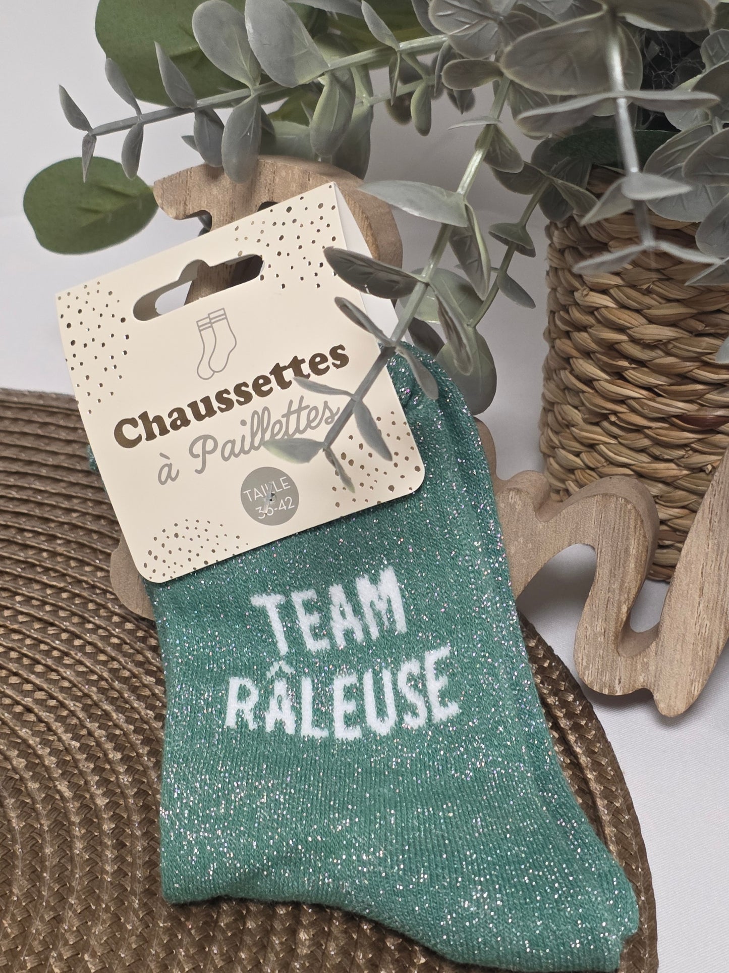 TEAM RALEUSE - Chaussette à Paillette