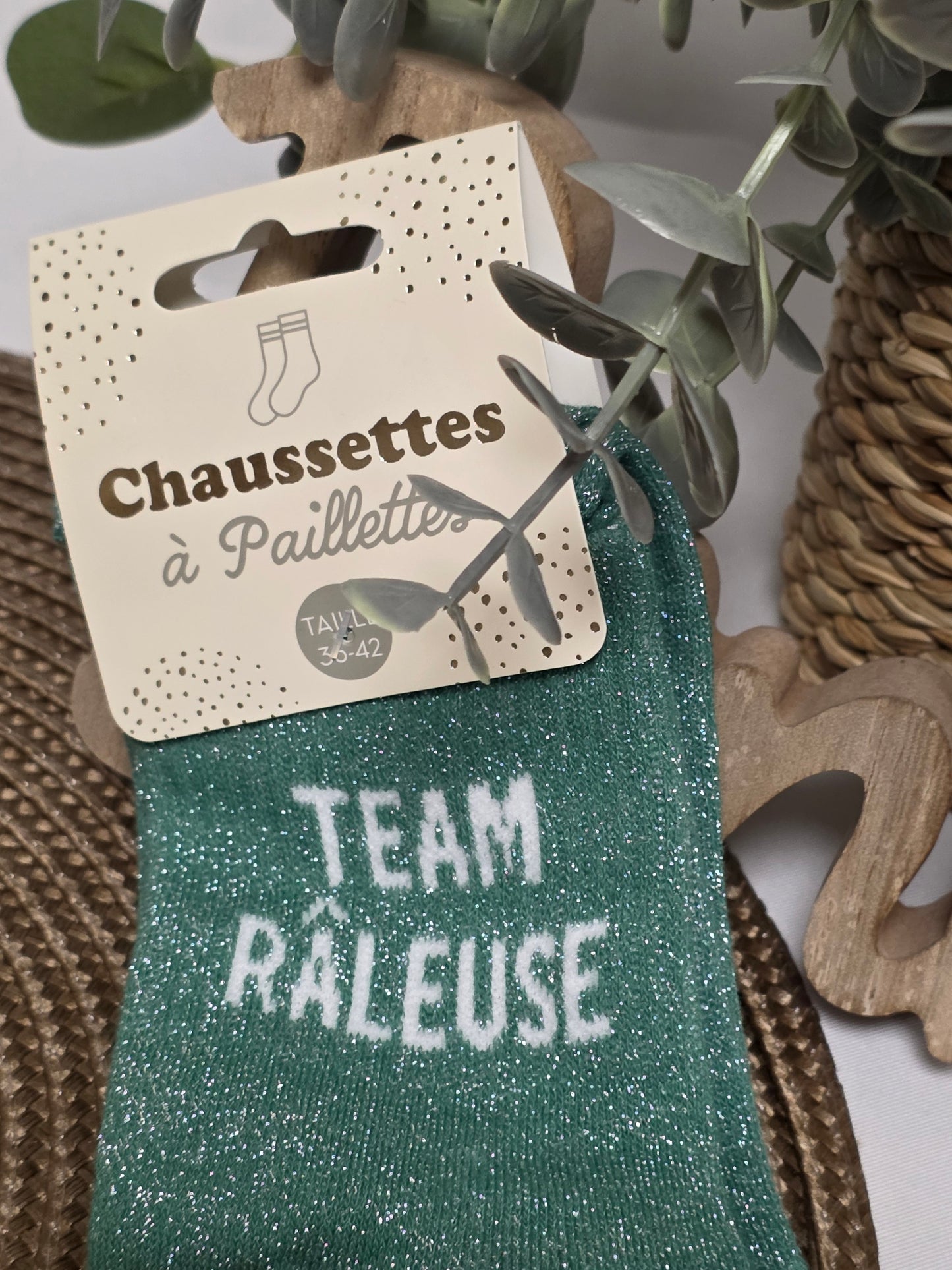 TEAM RALEUSE - Chaussette à Paillette