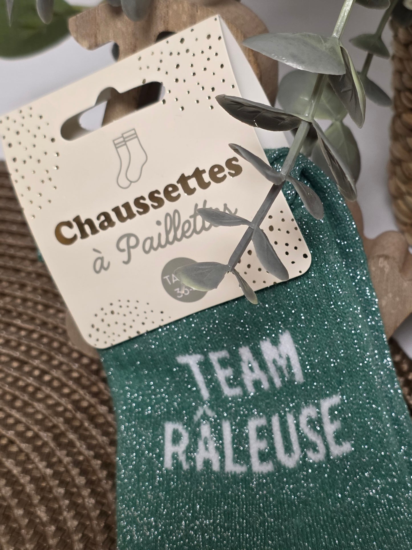 TEAM RALEUSE - Chaussette à Paillette