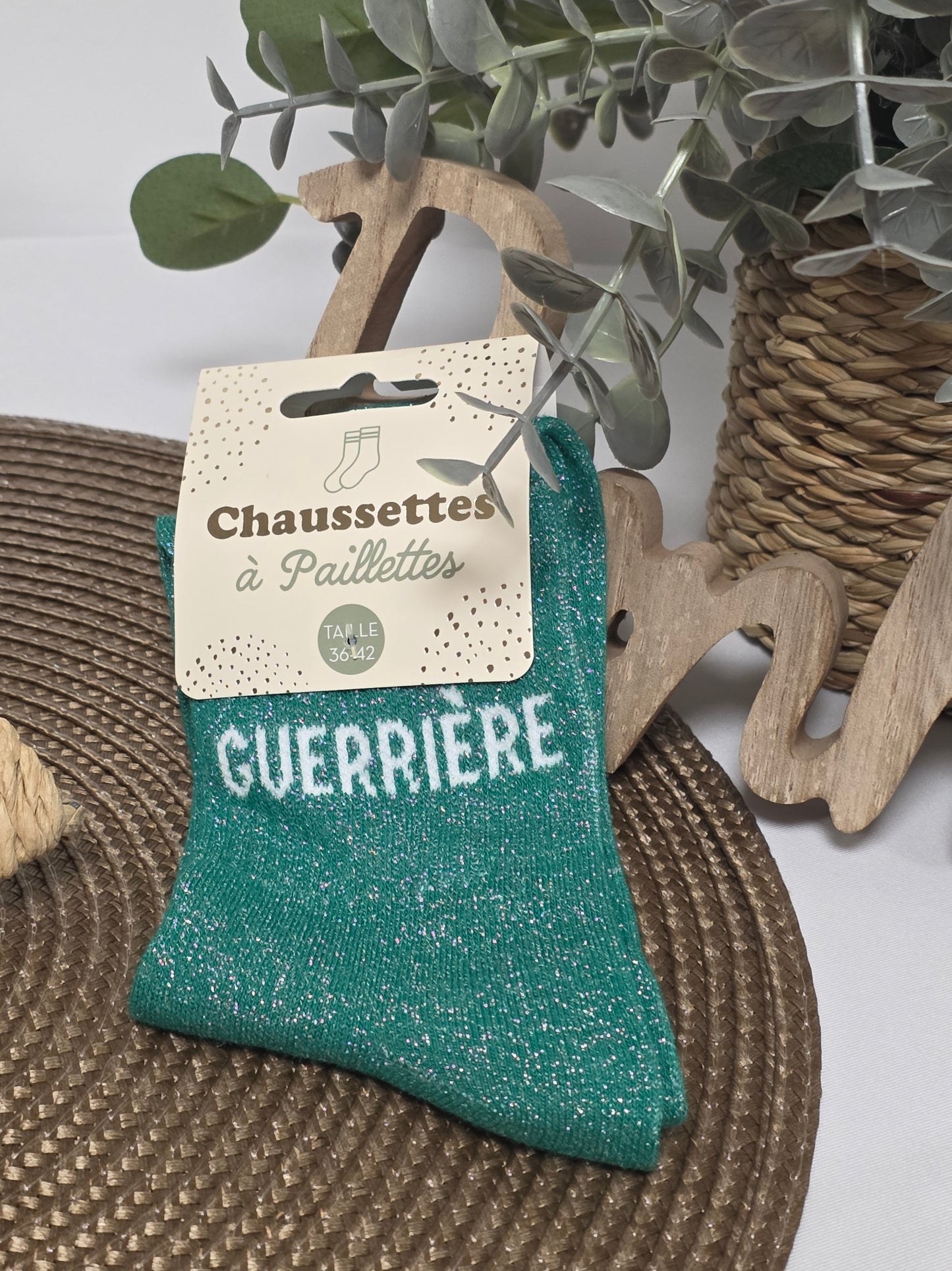 GUERRIERE - Chaussette à Paillette