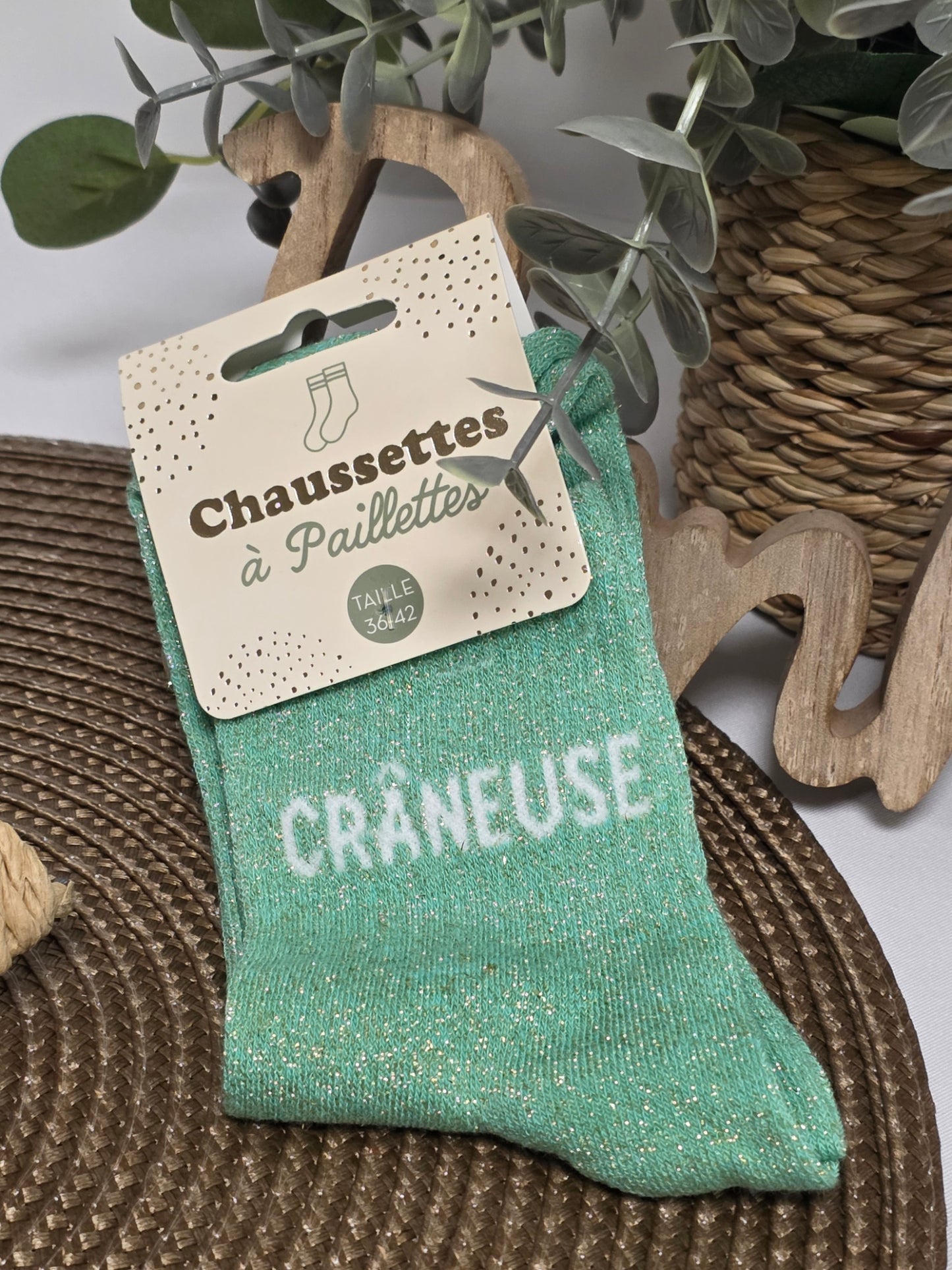 CRANEUSE - Chaussette à Paillette