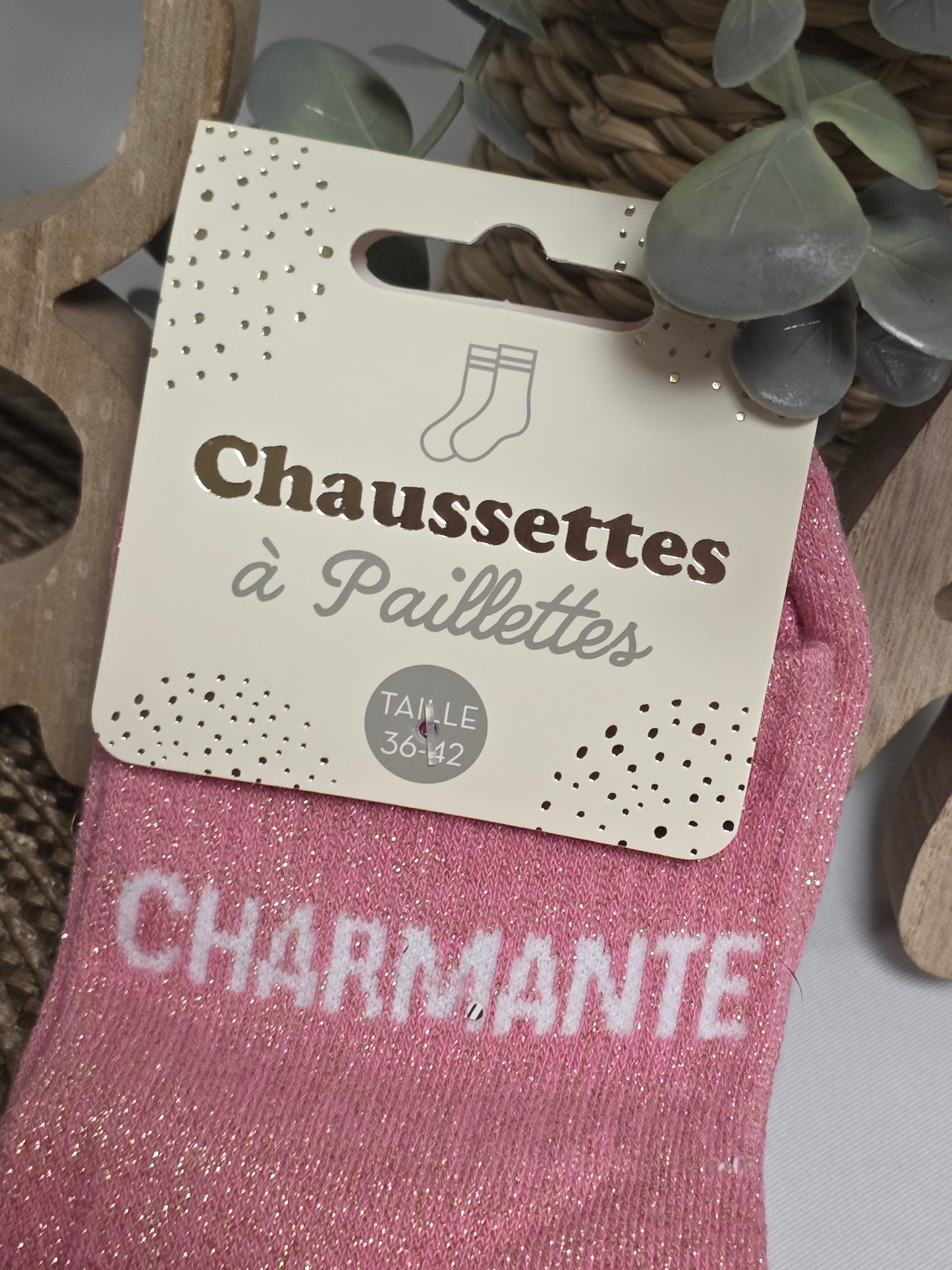 CHARMANTE - Chaussette à Paillette