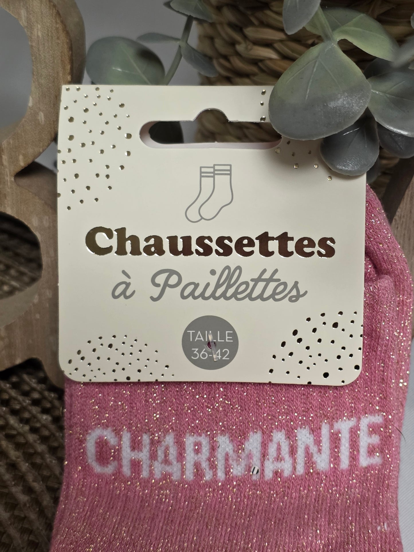 CHARMANTE - Chaussette à Paillette