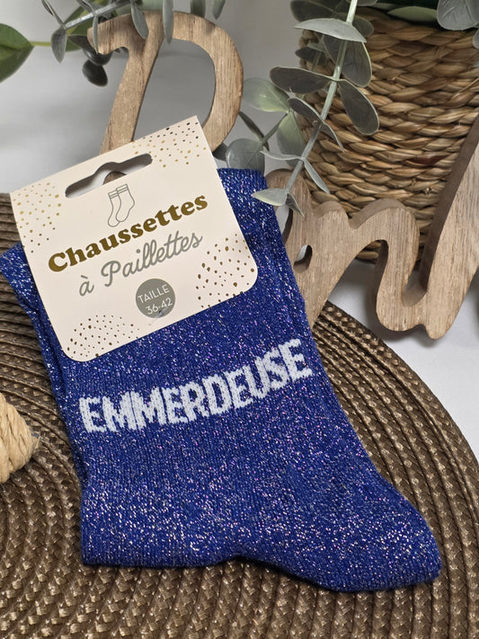 EMMERDEUSE - Chaussette à Paillette