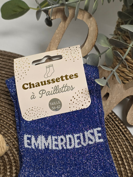 EMMERDEUSE - Chaussette à Paillette
