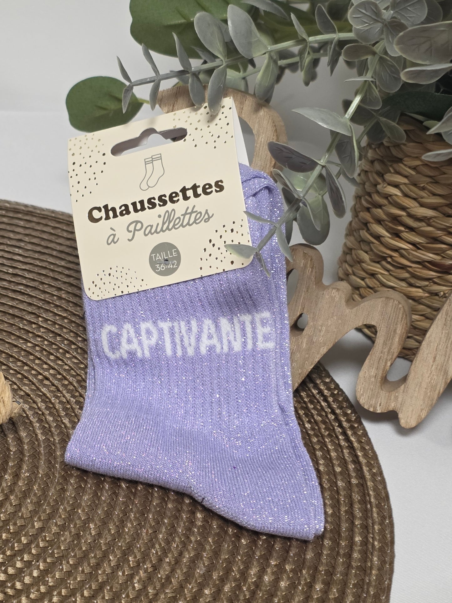 CAPTIVANTE - Chaussette à Paillette