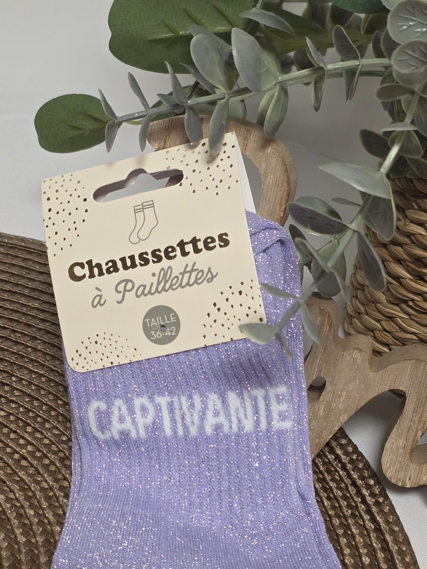 CAPTIVANTE - Chaussette à Paillette