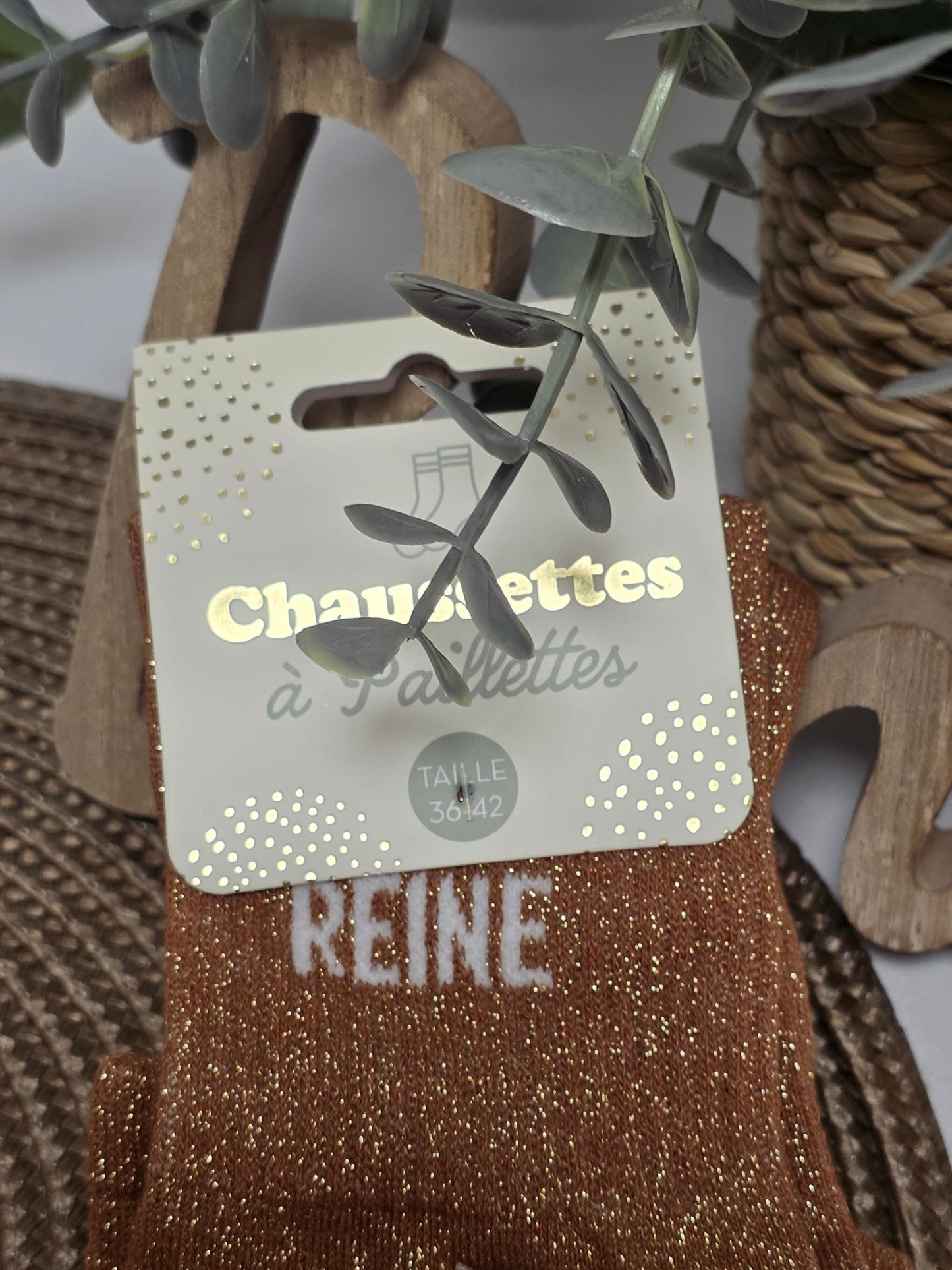 REINE DES GAFFES - Chaussette à Paillette Duo