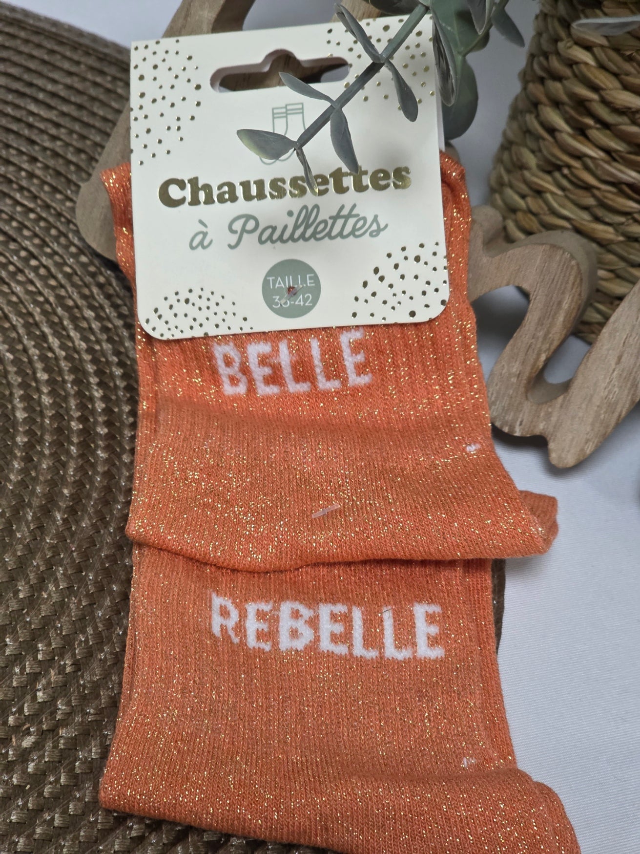 BELLE REBELLE - Chaussette à Paillette Duo