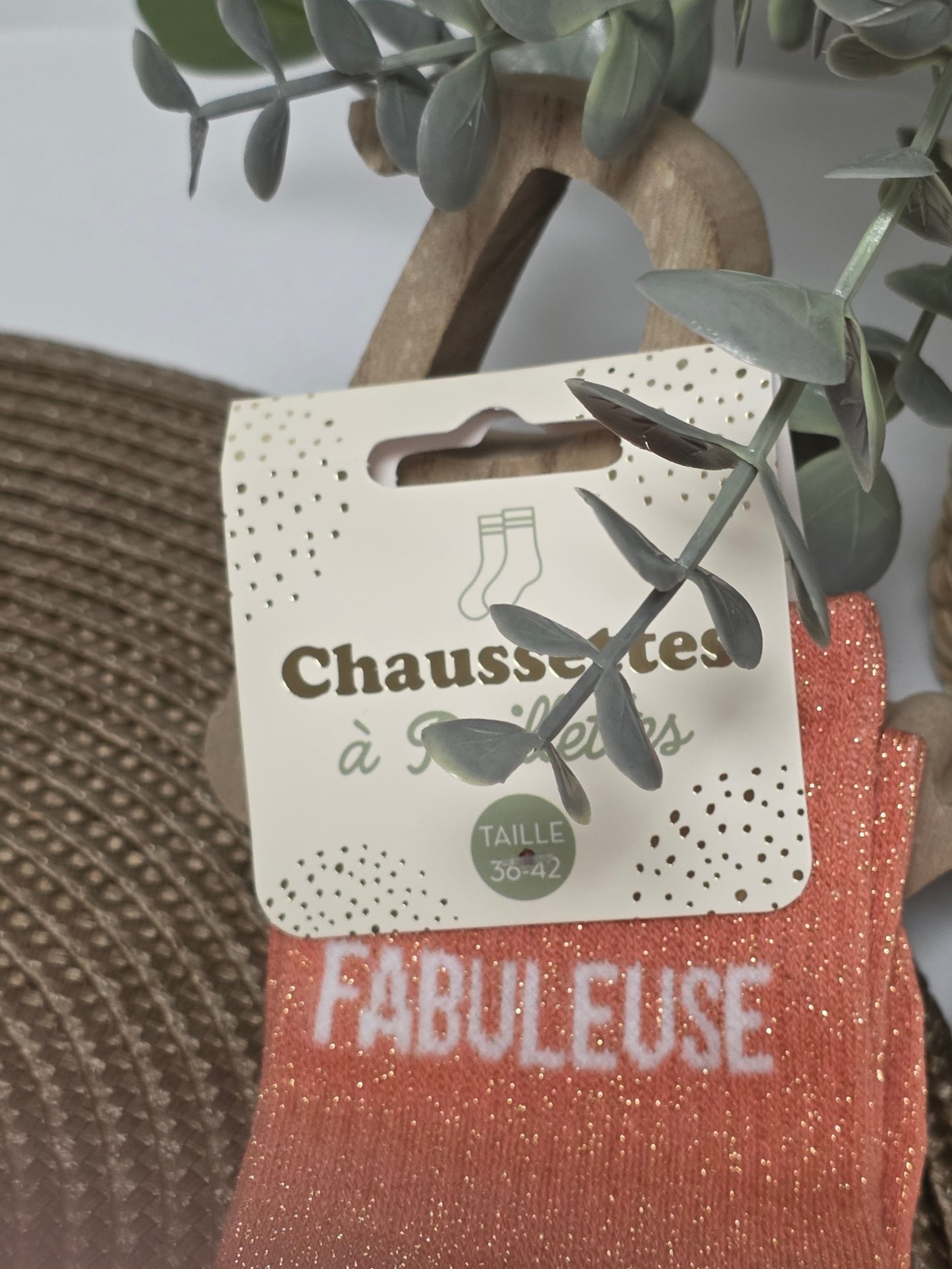 FABULEUSE MAMAN - Chaussette à Paillette Duo