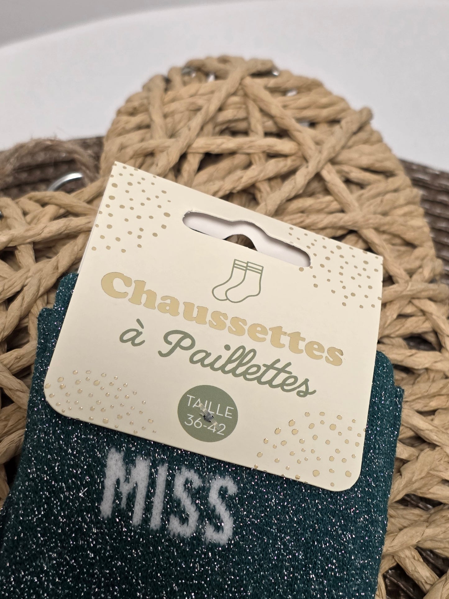 MISS CASTATROPHE - Chaussette à Paillette Duo