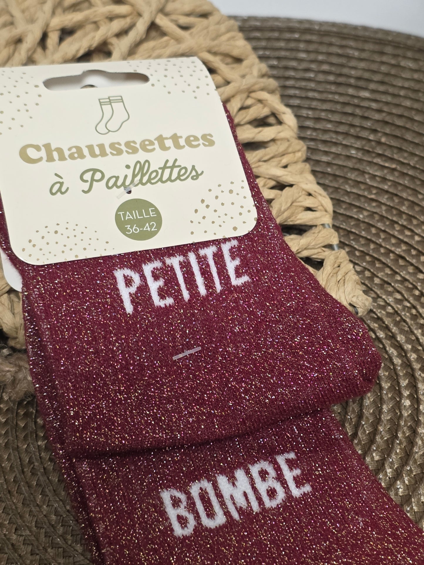 PETITE BOMBE - Chaussette à Paillette Duo