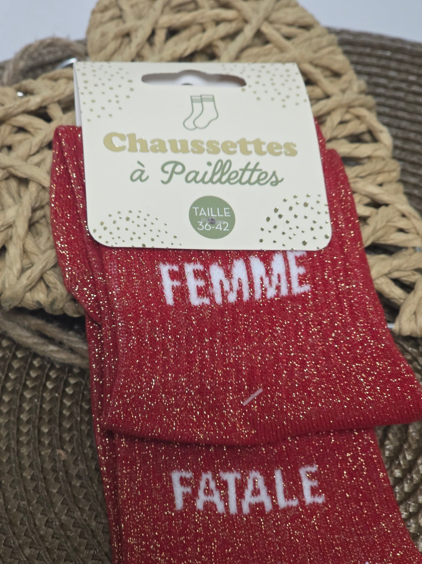 FEMME FATALE - Chaussette à Paillette Duo