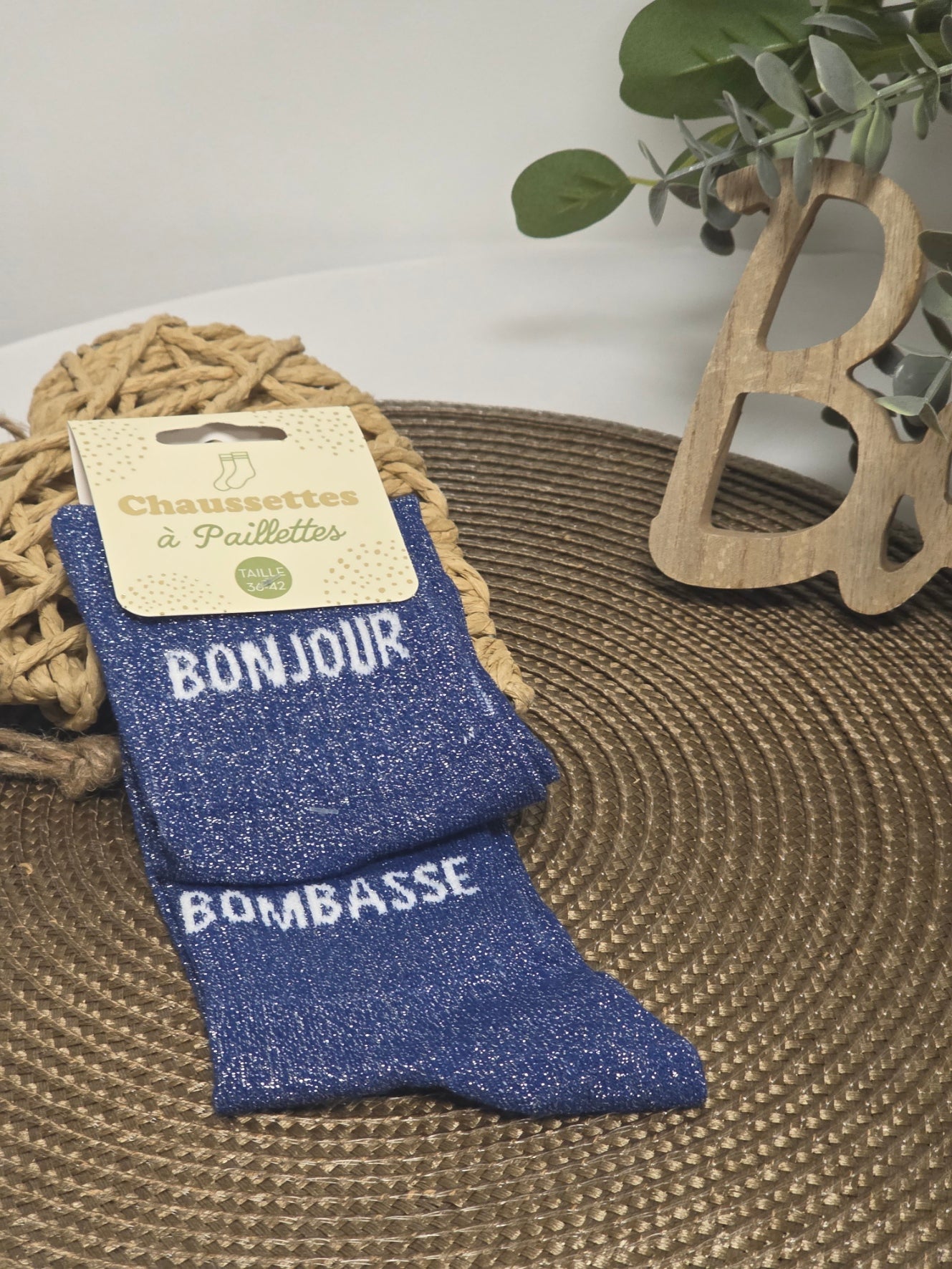 BONJOUR BOMBASSE - Chaussette à Paillette Duo