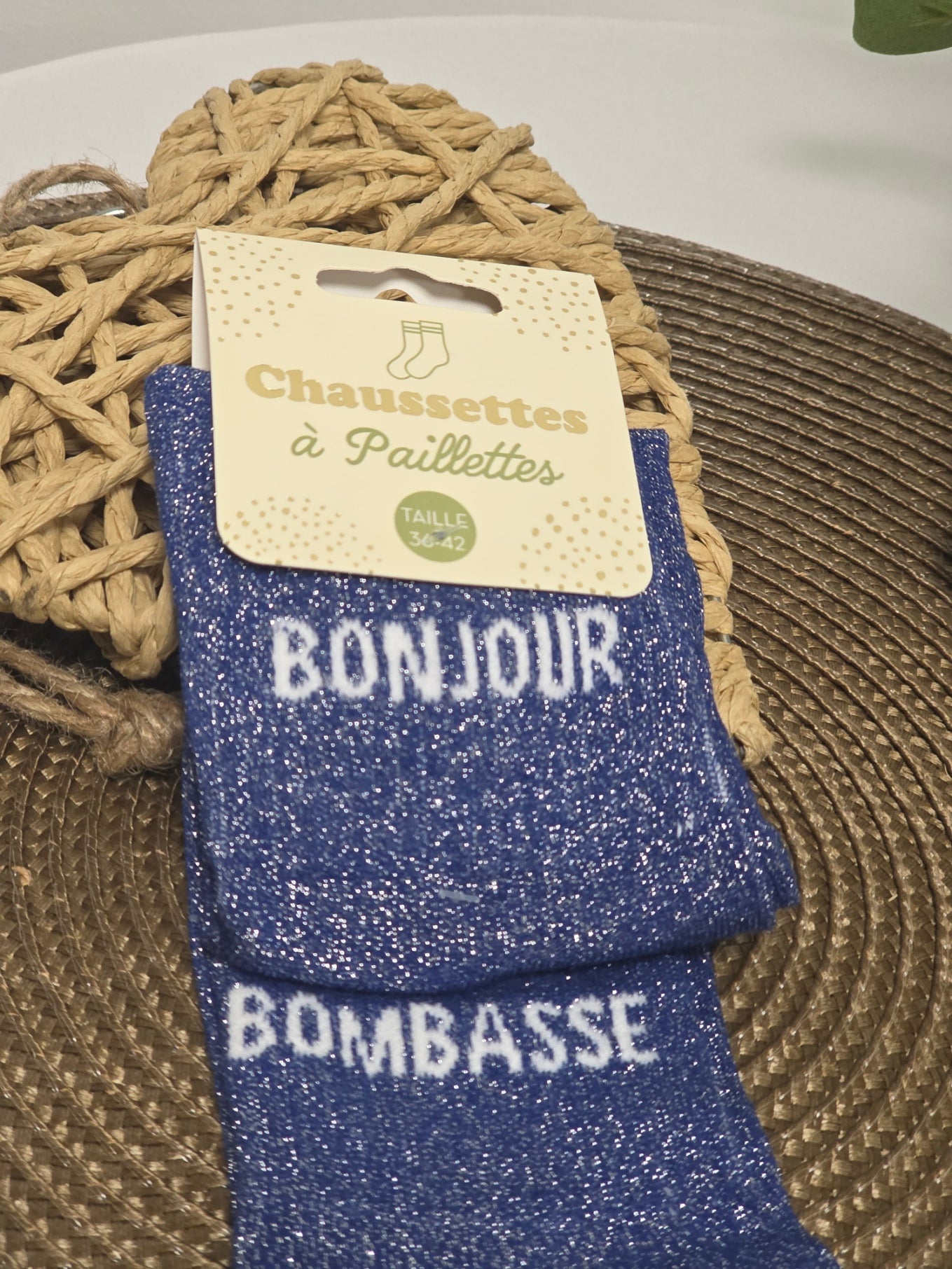 BONJOUR BOMBASSE - Chaussette à Paillette Duo