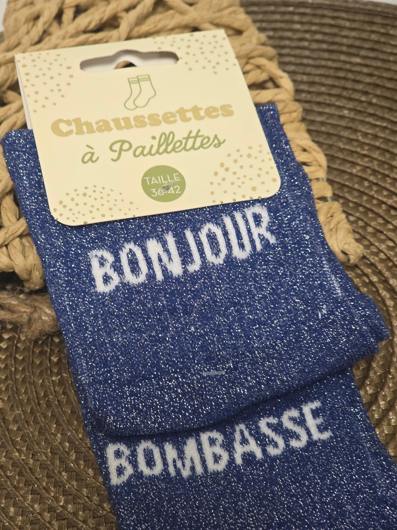 BONJOUR BOMBASSE - Chaussette à Paillette Duo
