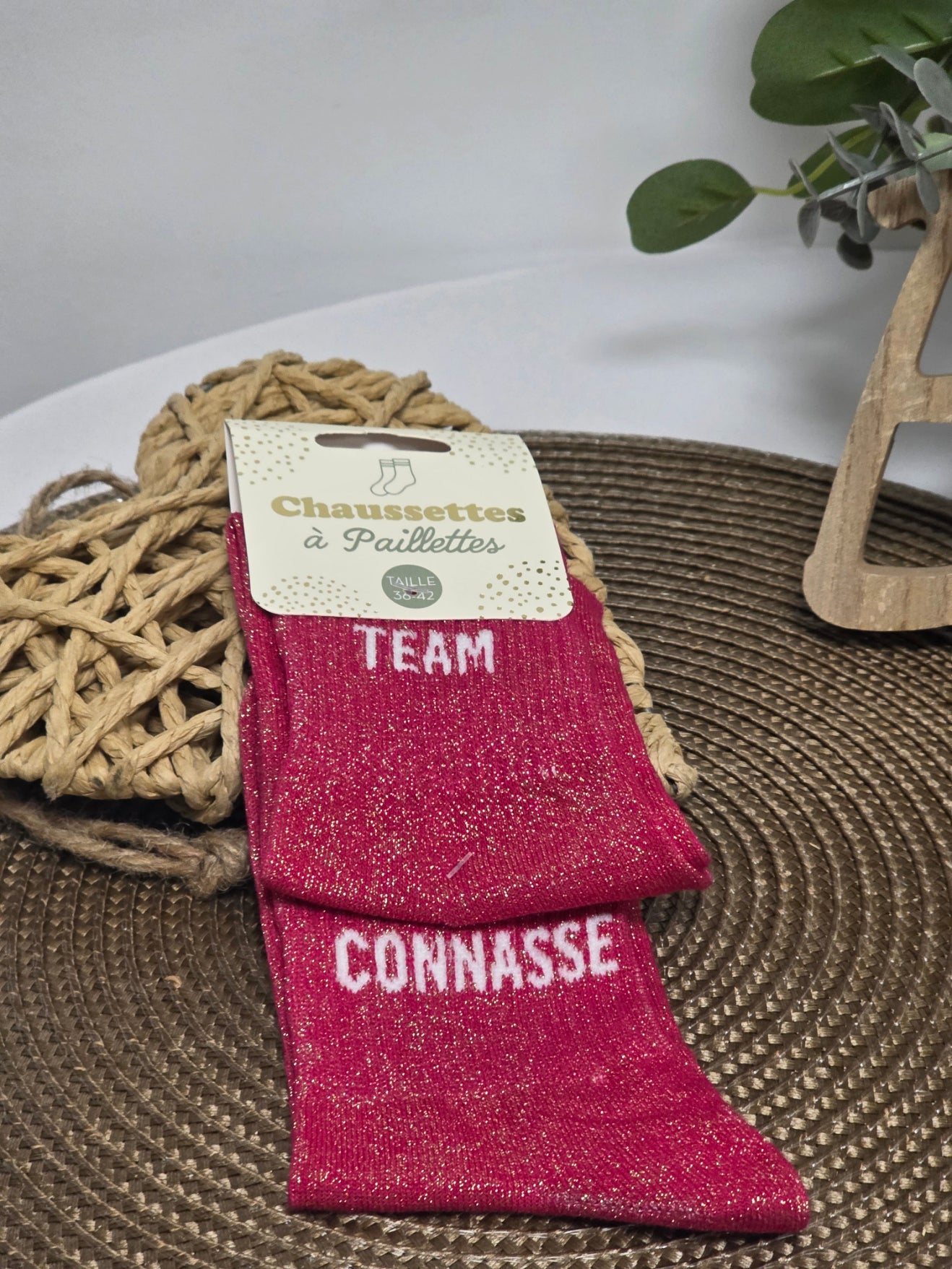 TEAM CONNASSE - Chaussette à Paillette Duo