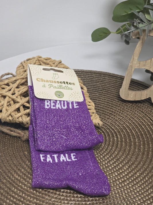 BEAUTE FATALE - Chaussette à Paillette Duo
