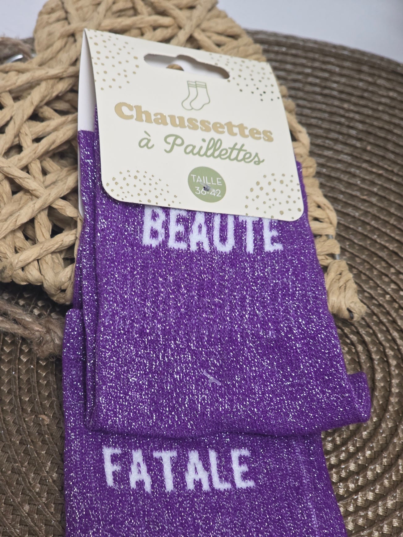 BEAUTE FATALE - Chaussette à Paillette Duo