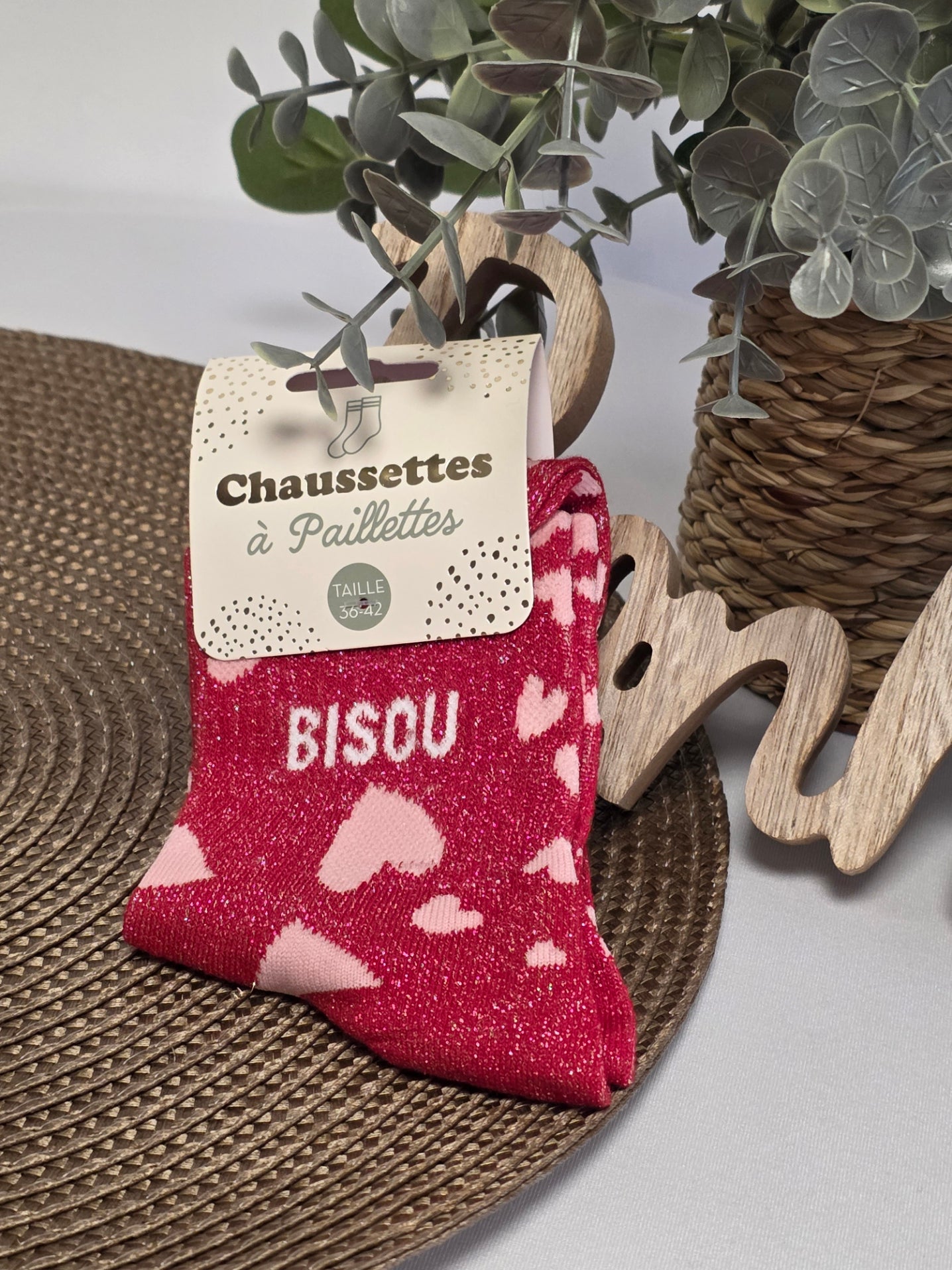 BISOU- Chaussette à Paillette