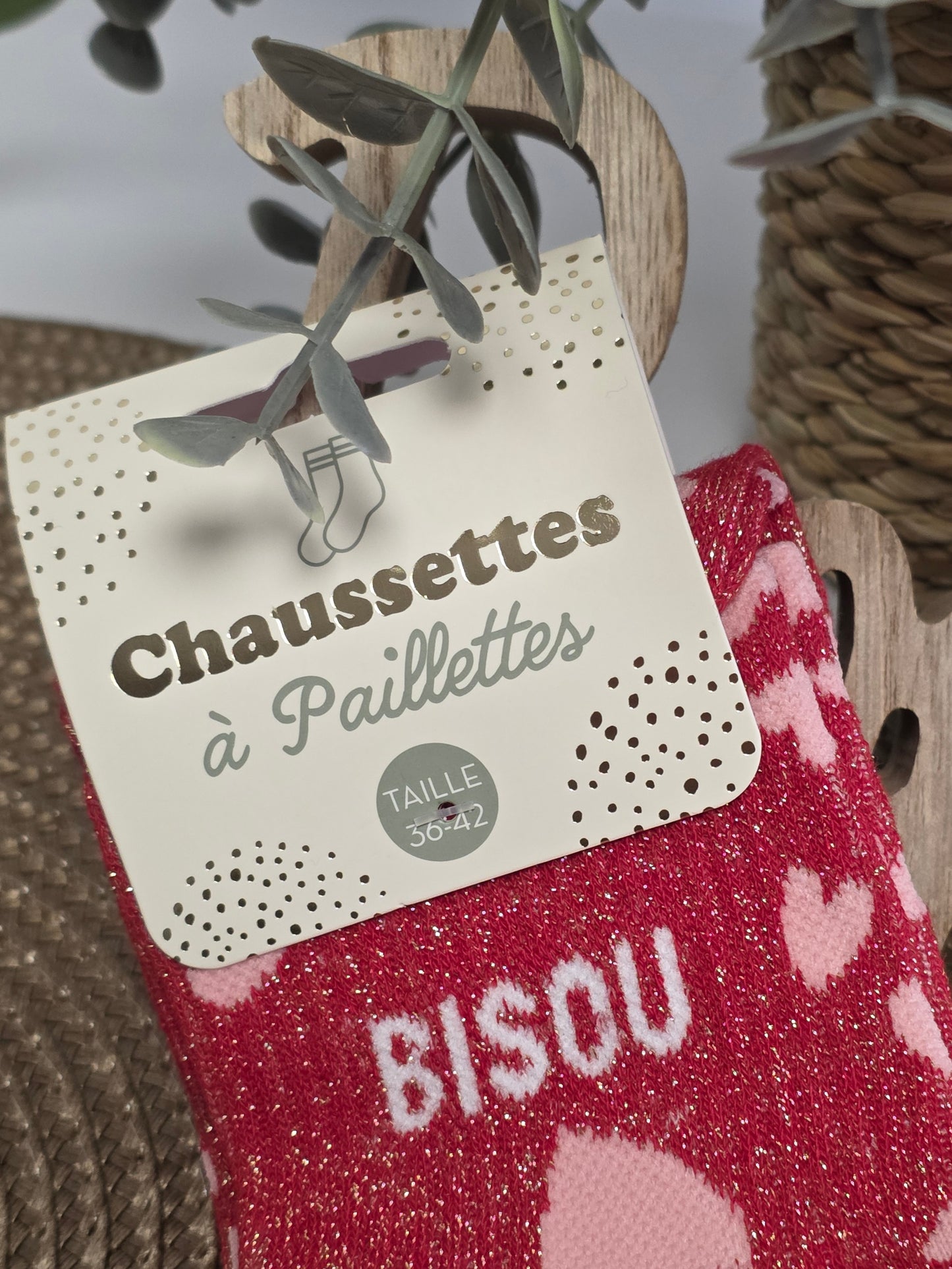 BISOU- Chaussette à Paillette