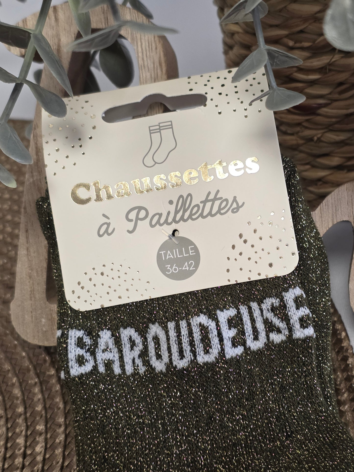 BAROUDEUSE - Chaussette à Paillette