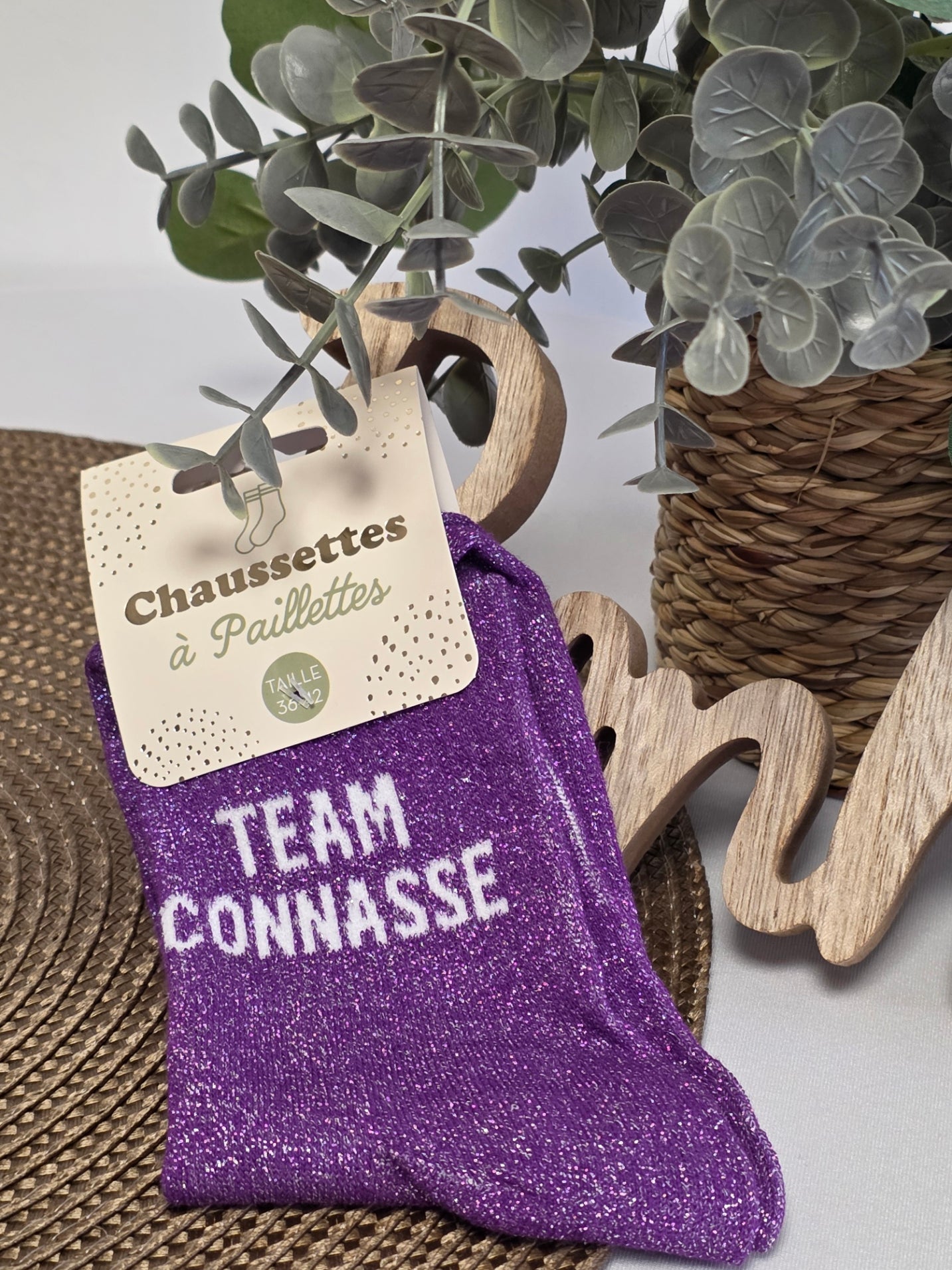 TEAM CONNASSE - Chaussette à Paillette