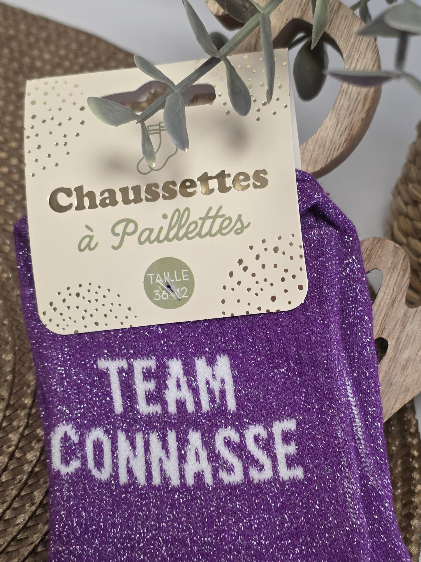 TEAM CONNASSE - Chaussette à Paillette