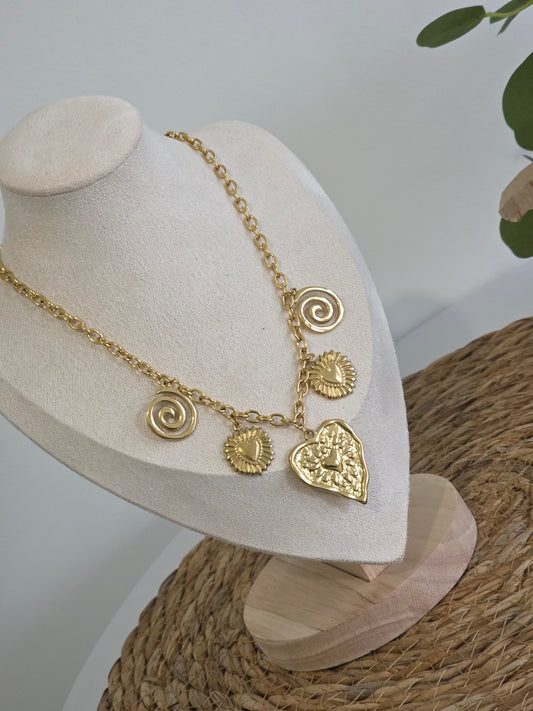 Pendentif Breloque Doré