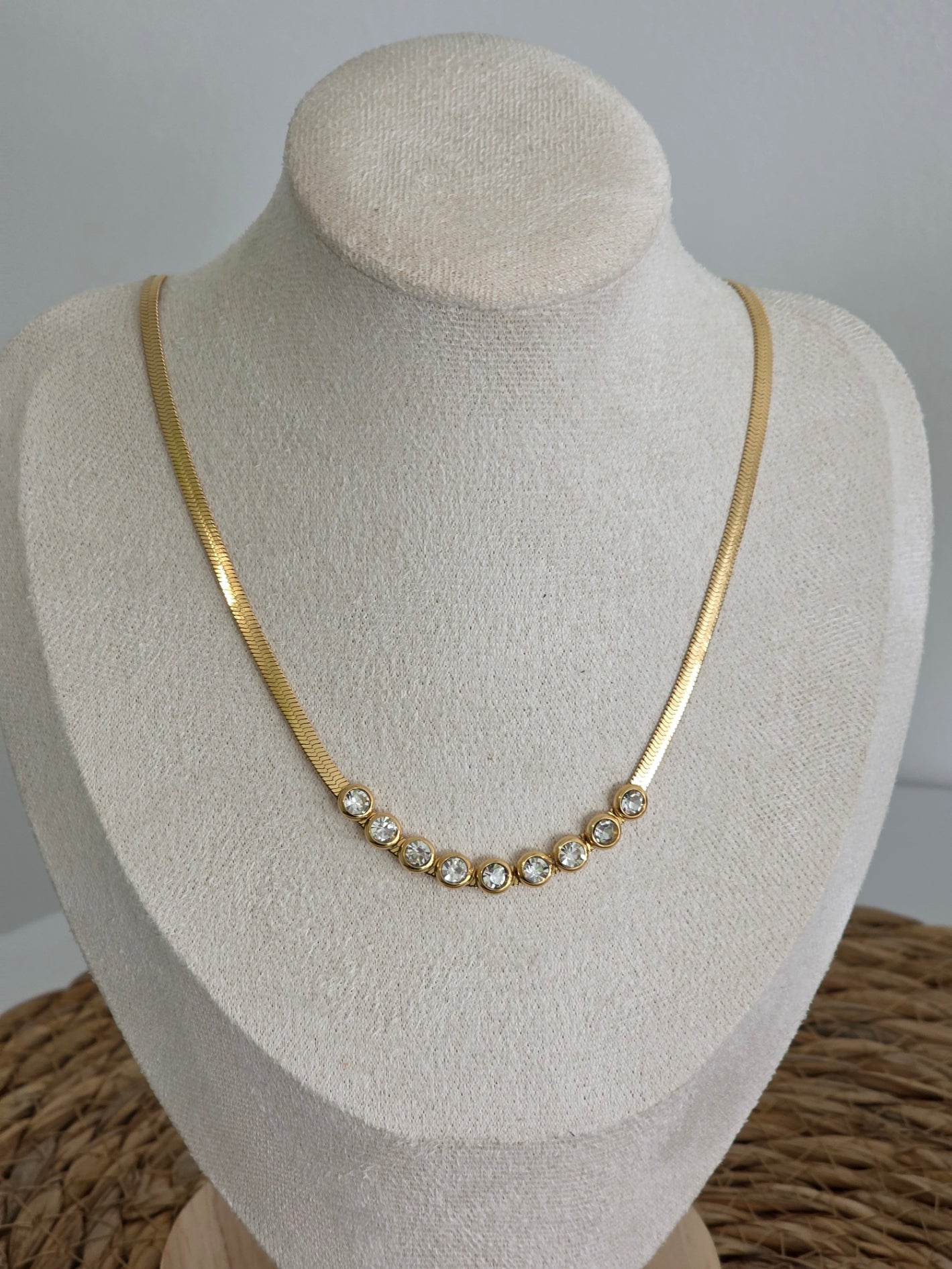 Coffret Pendentif Bracelet doré perle Blanche