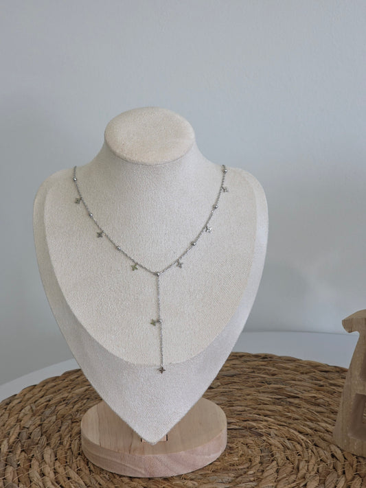 Pendentif Fin Croix Argenté