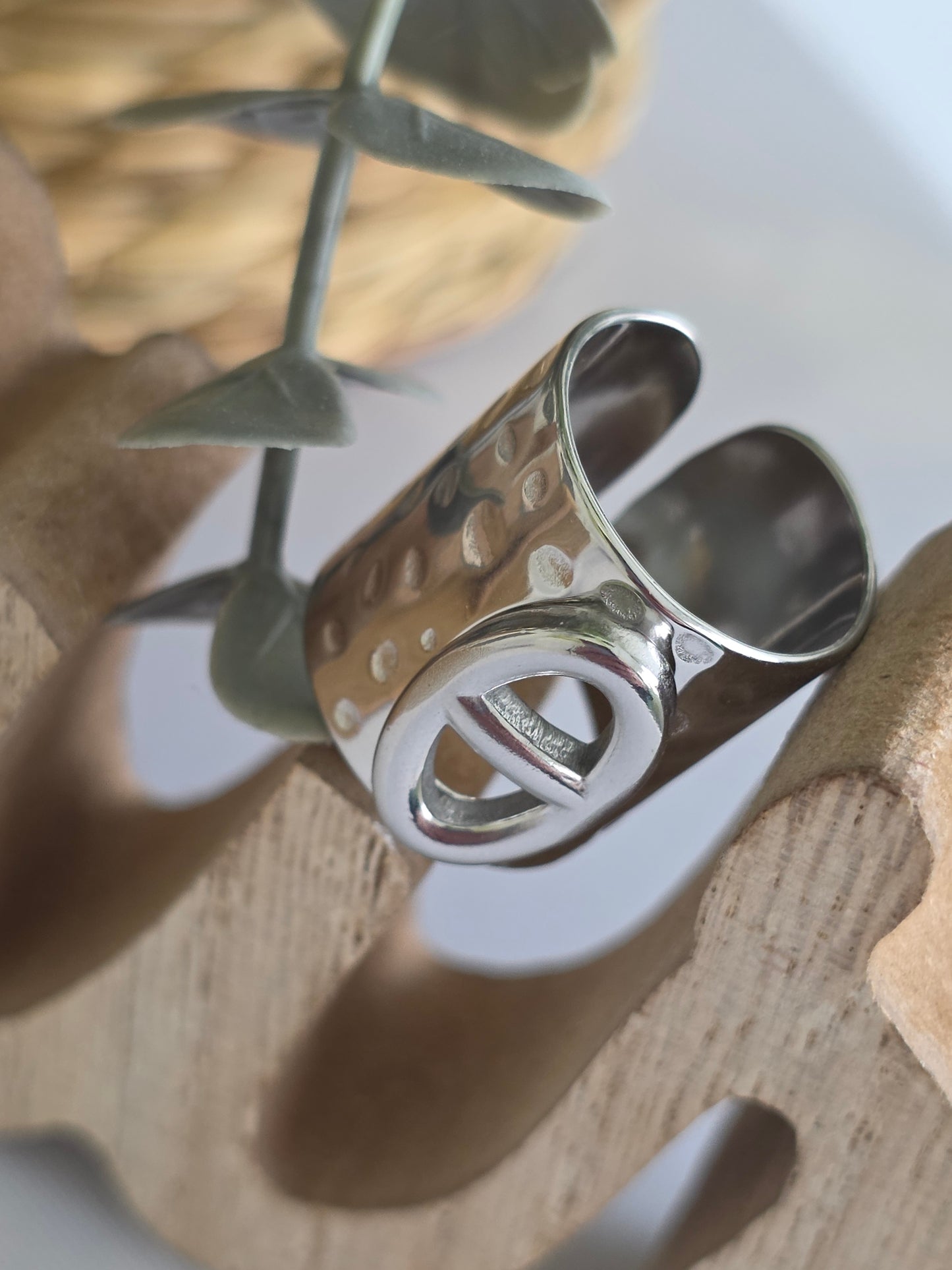 Nos Bagues Large Argenté